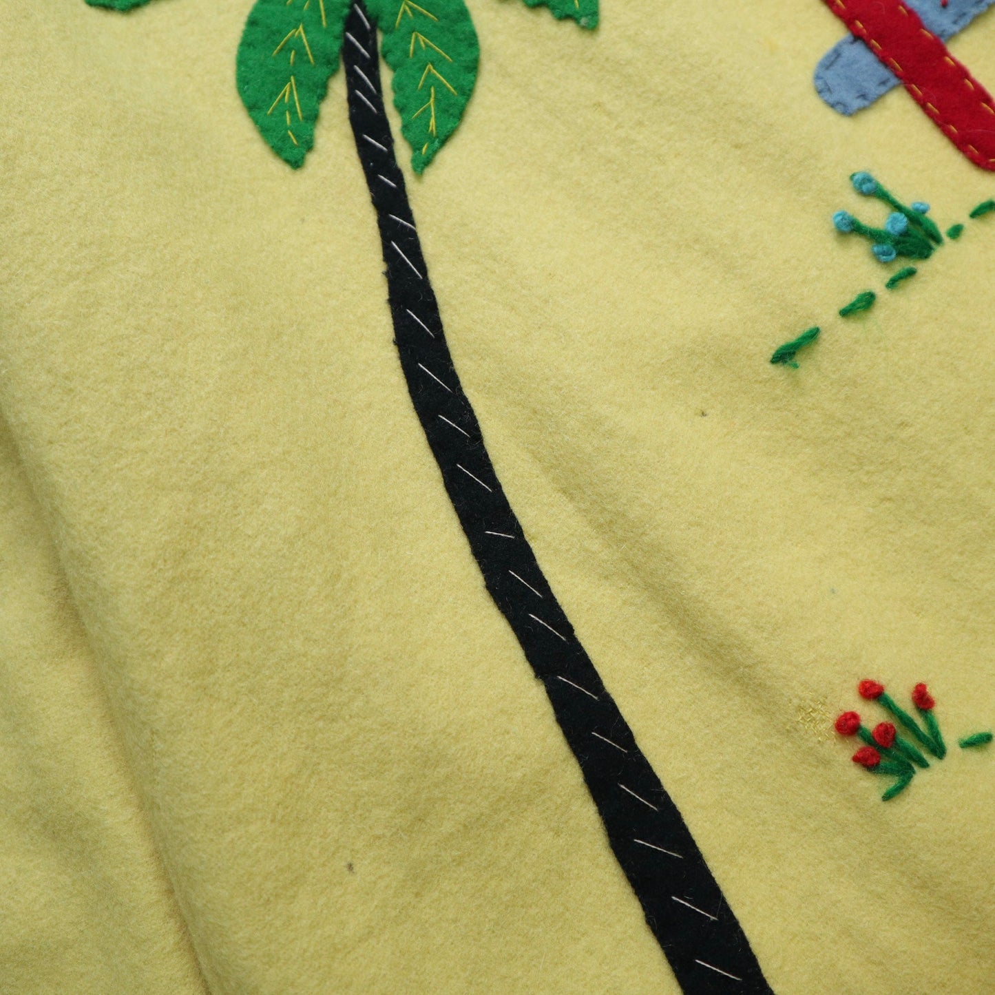 1940s Garcia Leal 墨西哥黃色刺繡羊毛紀念外套 - 富士鳥古著