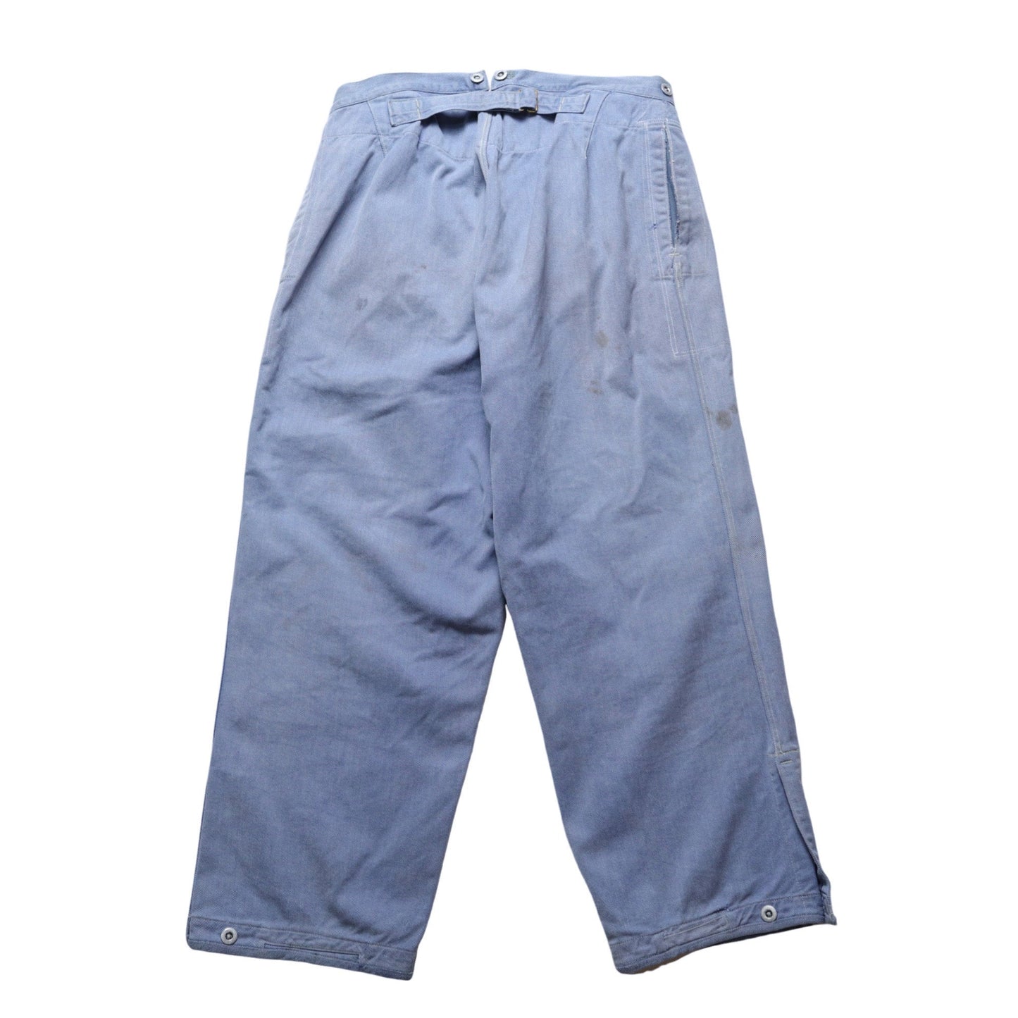 1940s WWII Swiss Prison denim work pants瑞士囚犯丹寧工作褲 - 富士鳥古著