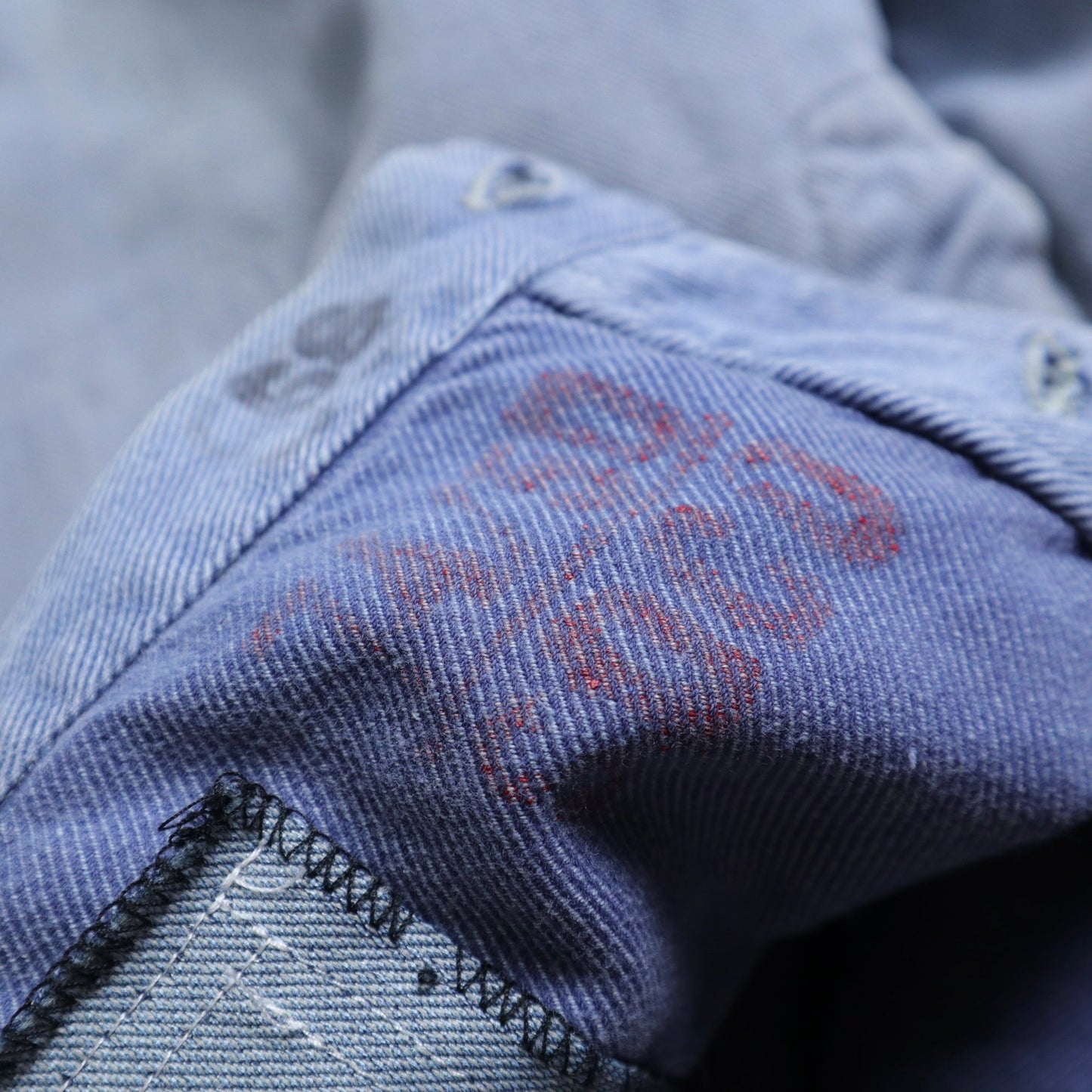 1940s WWII Swiss Prison denim work pants瑞士囚犯丹寧工作褲 - 富士鳥古著