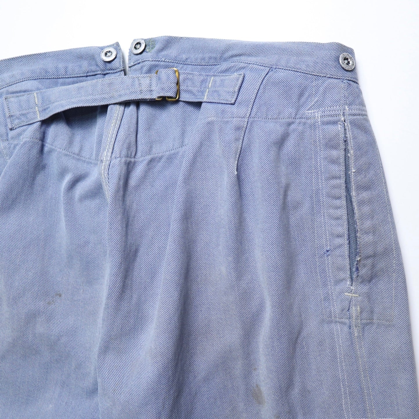 1940s WWII Swiss Prison denim work pants瑞士囚犯丹寧工作褲 - 富士鳥古著