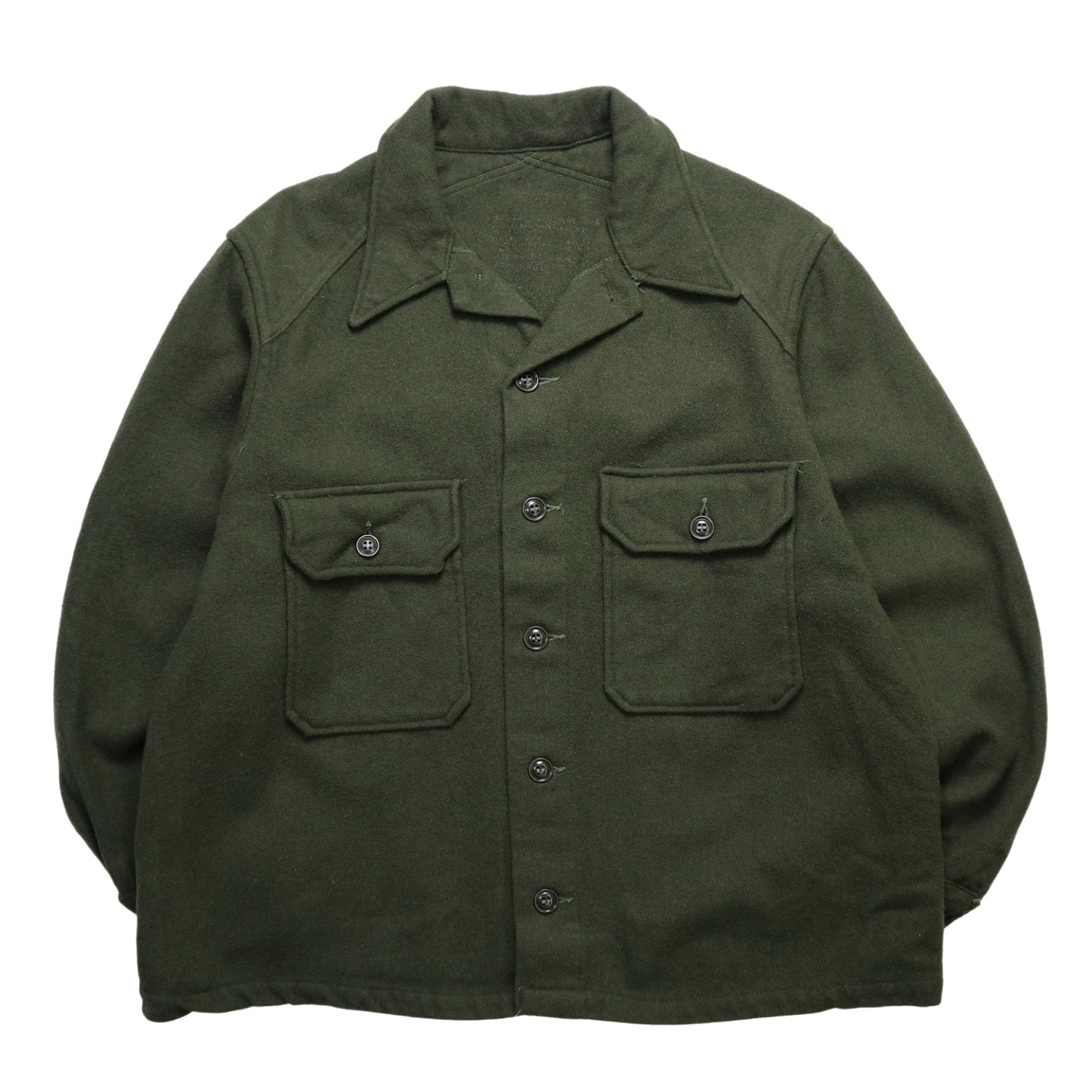 1950s OG - 108 US Army Wool Field Shirt 橄欖綠羊毛襯衫(1) - 富士鳥古著