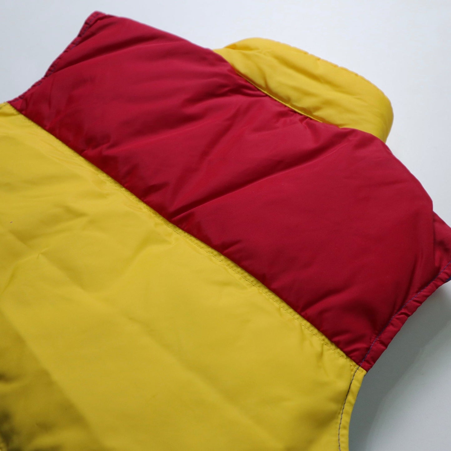 1970s SEARS 彩虹拼色羽絨背心 - 富士鳥古著