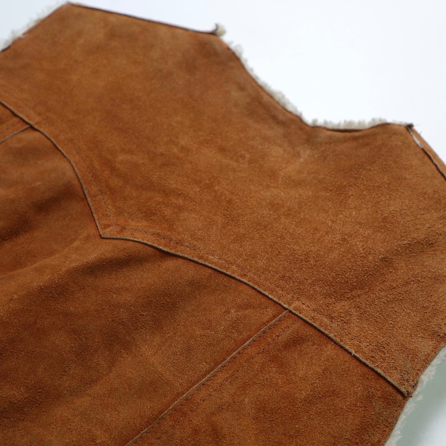 1980s 麂皮羔羊背心 - 富士鳥古著