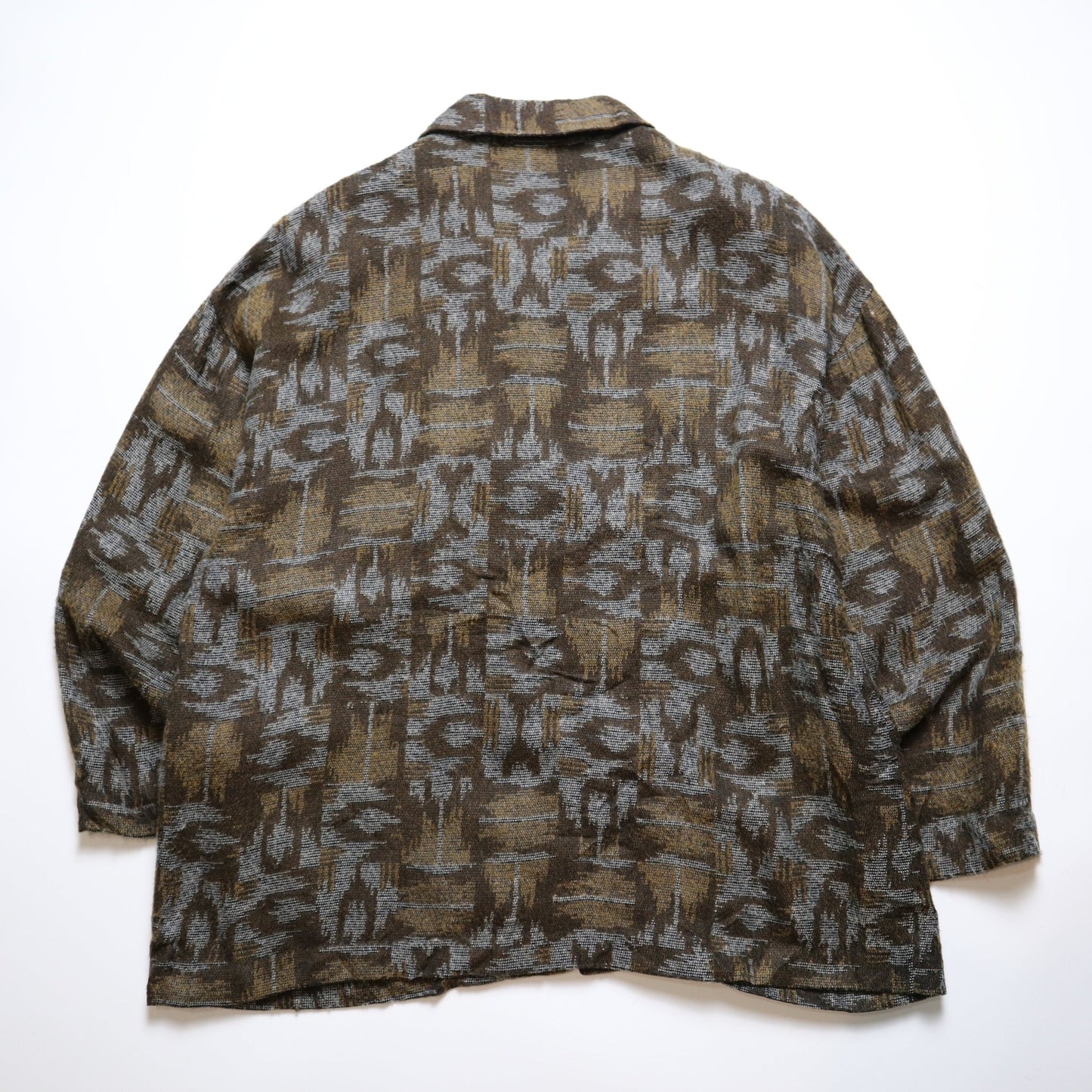 1980s 美國製 深褐色迷幻圖騰外套 - 富士鳥古著