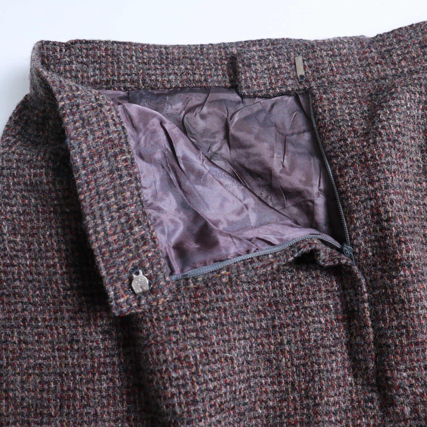 1980s 美國深褐色古著羊毛裙 - 富士鳥古著