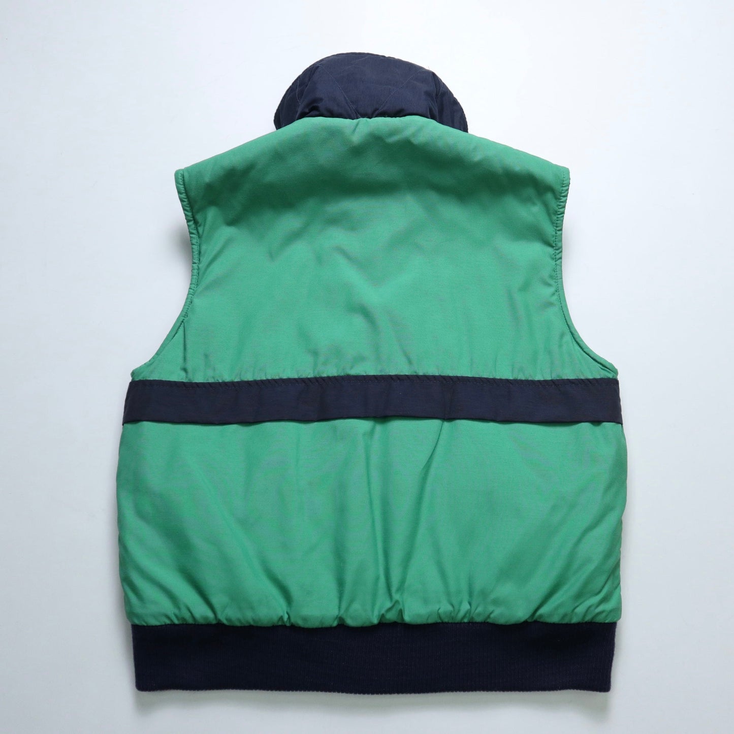 1980s SEARS Puffer Vest 藍綠拼色保暖背心 - 富士鳥古著