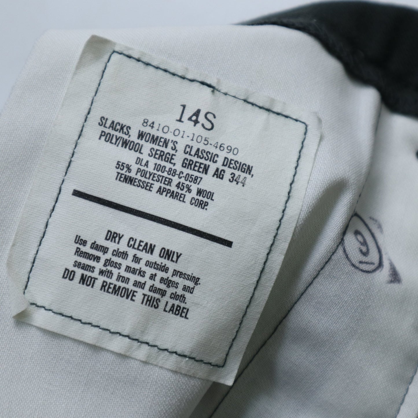 1980s US Military Women’s wool pants 女生軍用羊毛褲 - 富士鳥古著