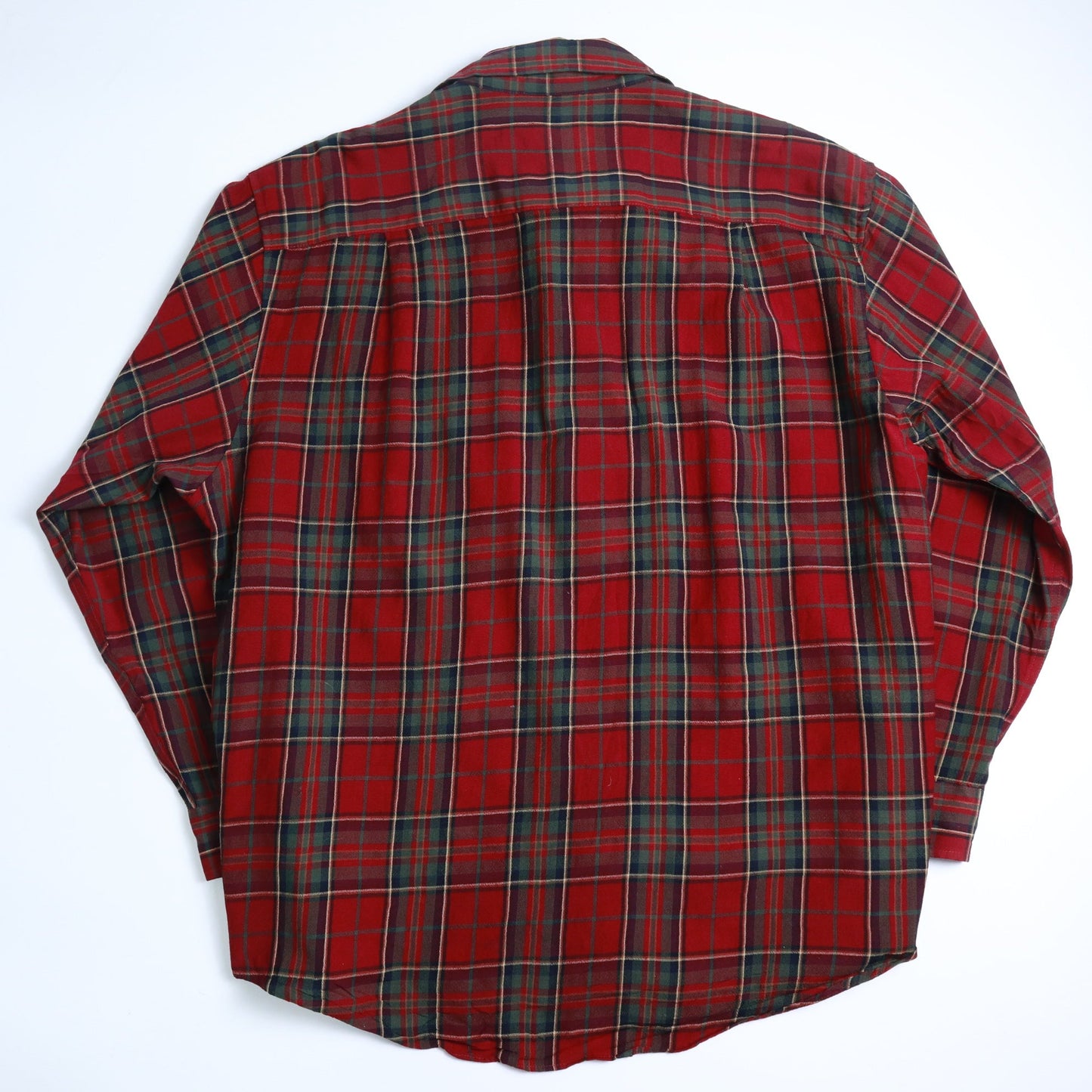 1990s Pendleton 紅色格紋羊毛襯衫 - 富士鳥古著