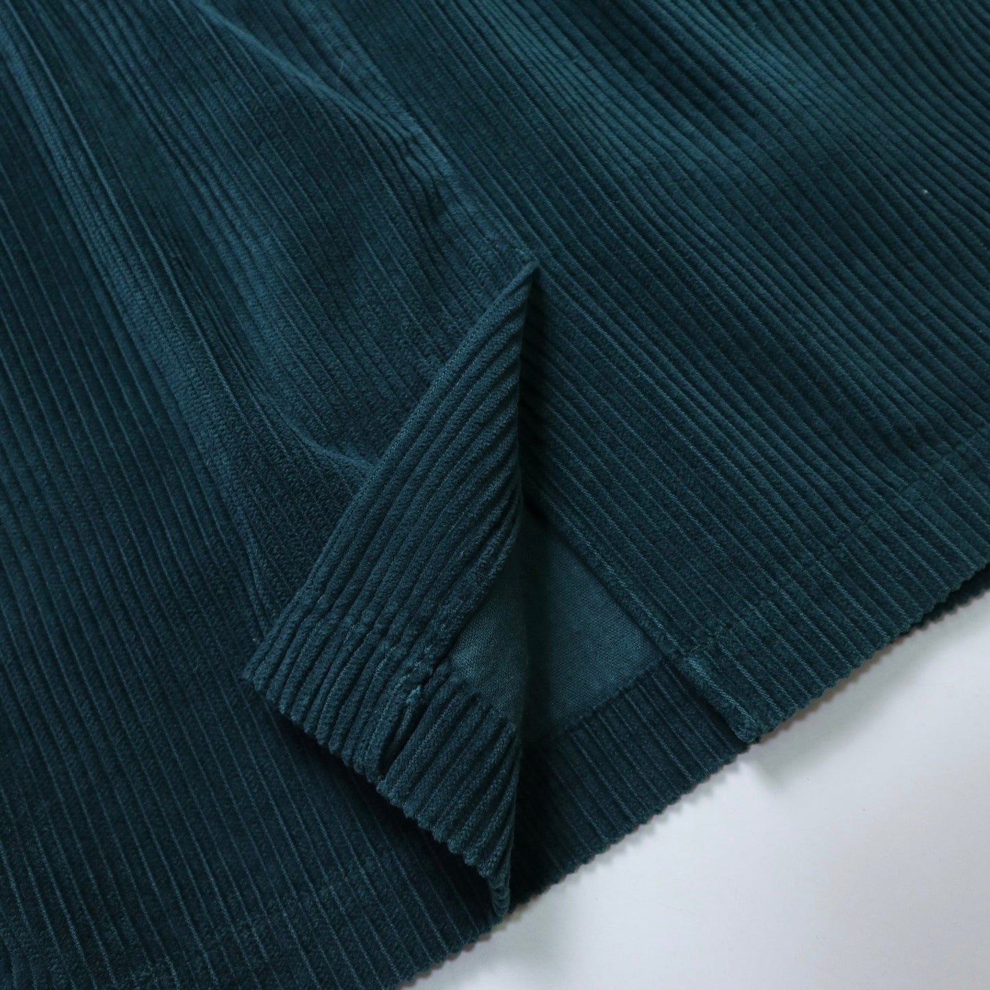 (27W) 90s Eddie Baure 祖母綠粗燈芯絨短裙 - 富士鳥古著