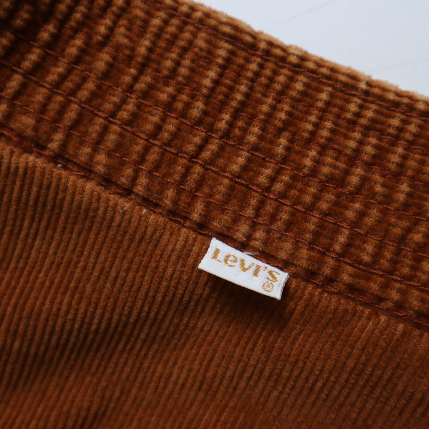 (29W) 70s Levi’s 棕色燈芯絨寬褲裙 - 富士鳥古著