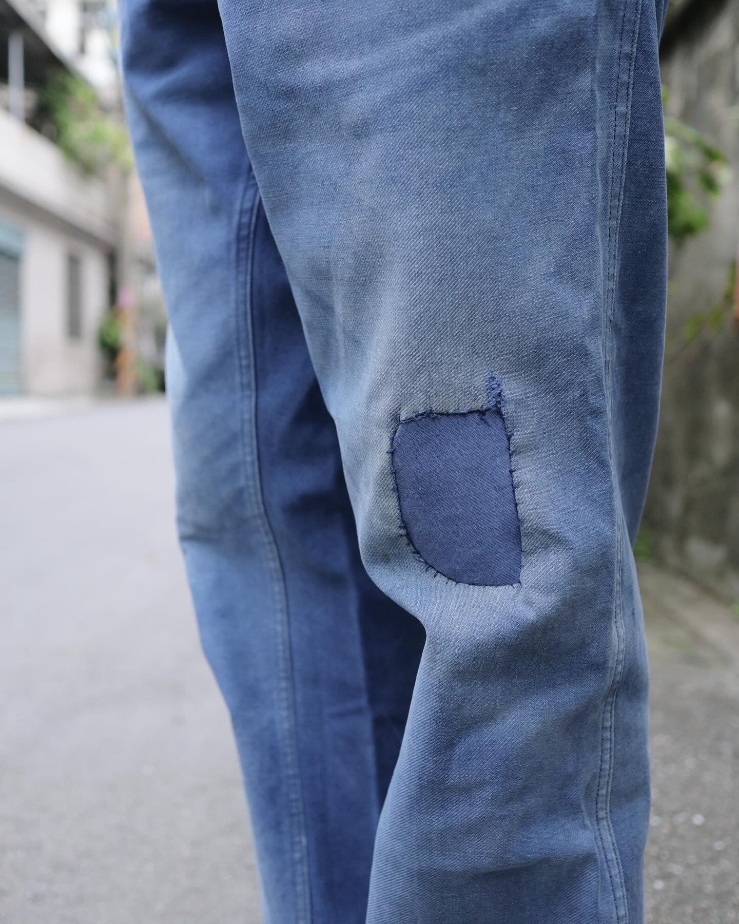 (31 - 35W) 50 - 60's KIDUR Faded cotton 法國純棉工作褲 - 富士鳥古著