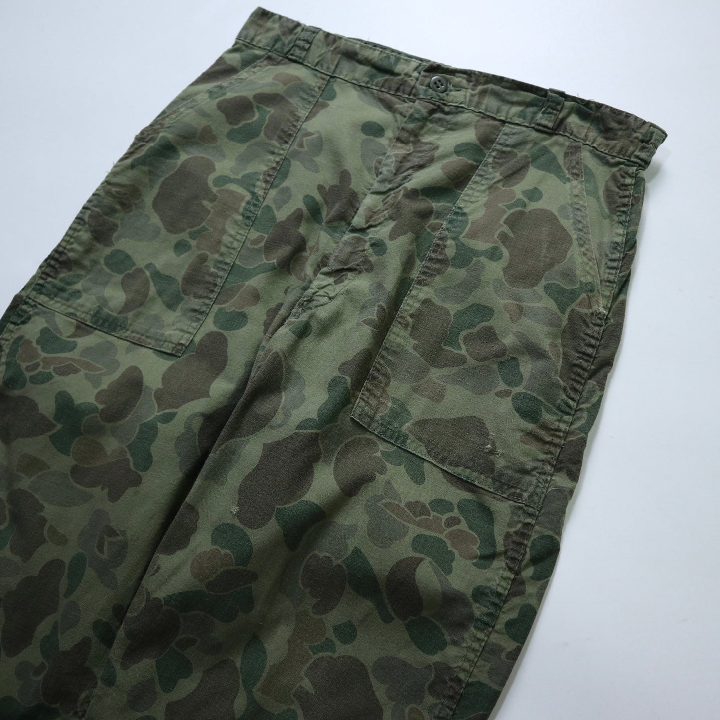 (31W) 60s KAMO 棉質迷彩狩獵褲 - 富士鳥古著