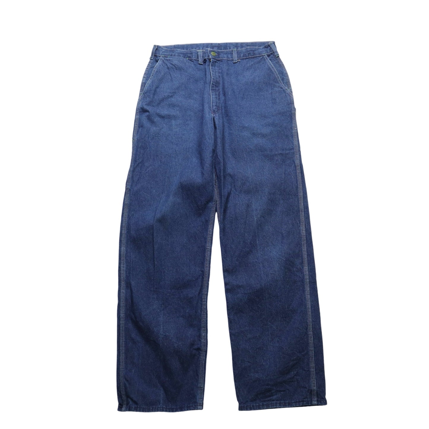 (31W)70s 美國製 OSHKOSH 深色丹寧工作褲 - 富士鳥古著