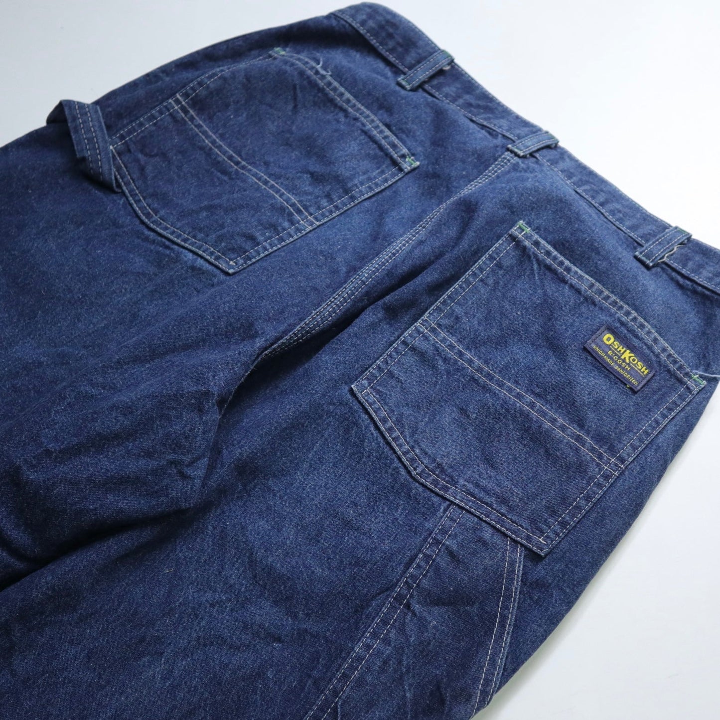 (31W)70s 美國製 OSHKOSH 深色丹寧工作褲 - 富士鳥古著