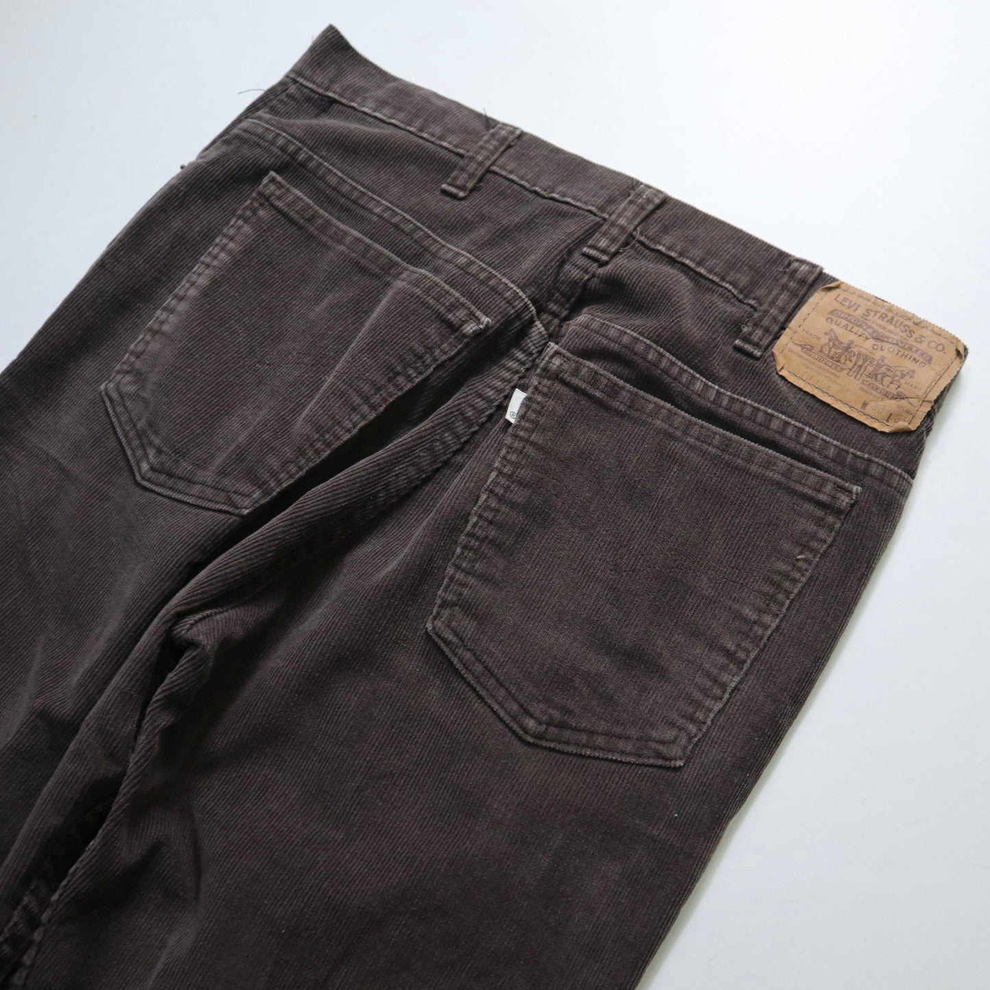 (32W) 80s Levi’s 517 - 1528 美國製 咖啡色燈芯絨靴型褲 - 富士鳥古著