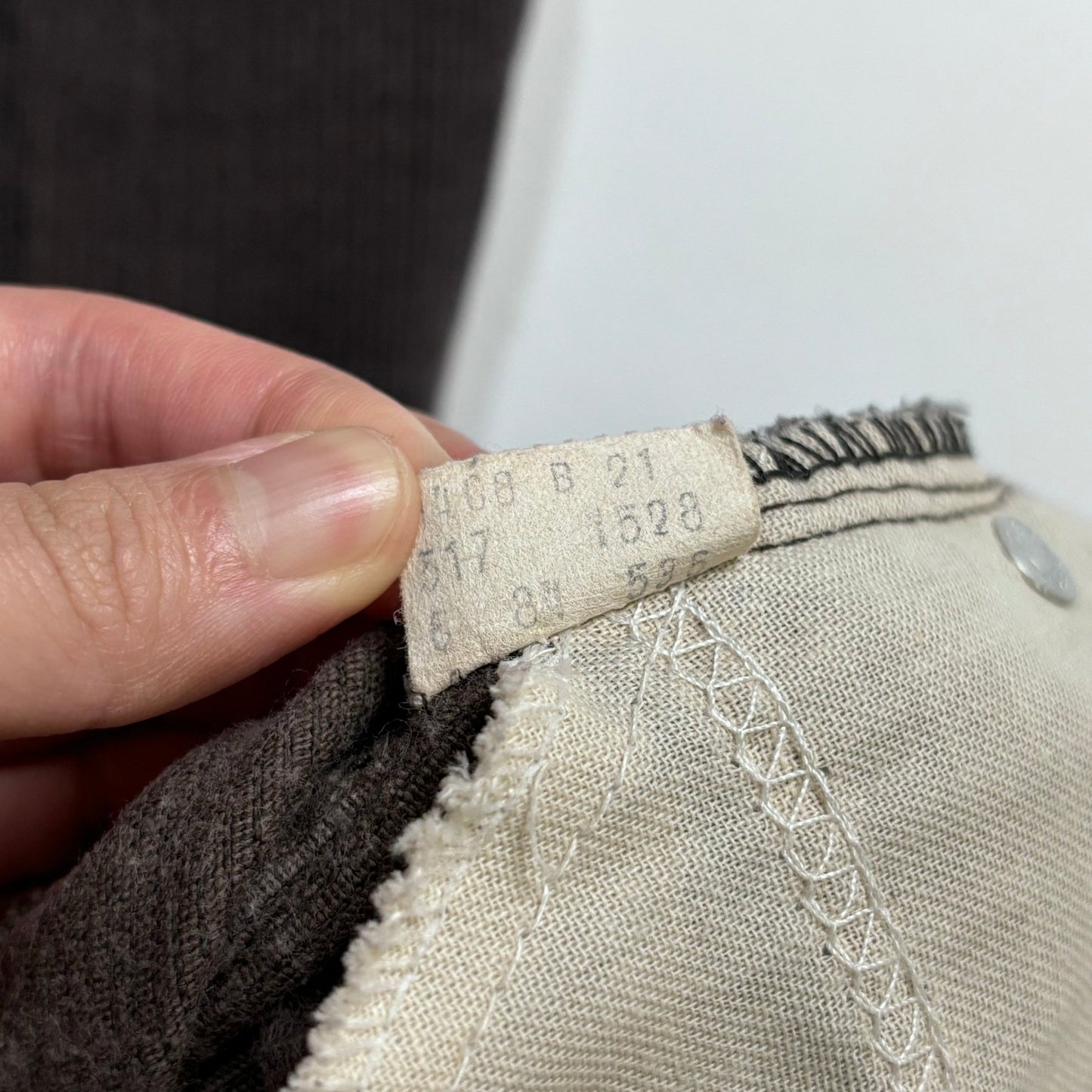 (32W) 80s Levi’s 517 - 1528 美國製 咖啡色燈芯絨靴型褲 - 富士鳥古著