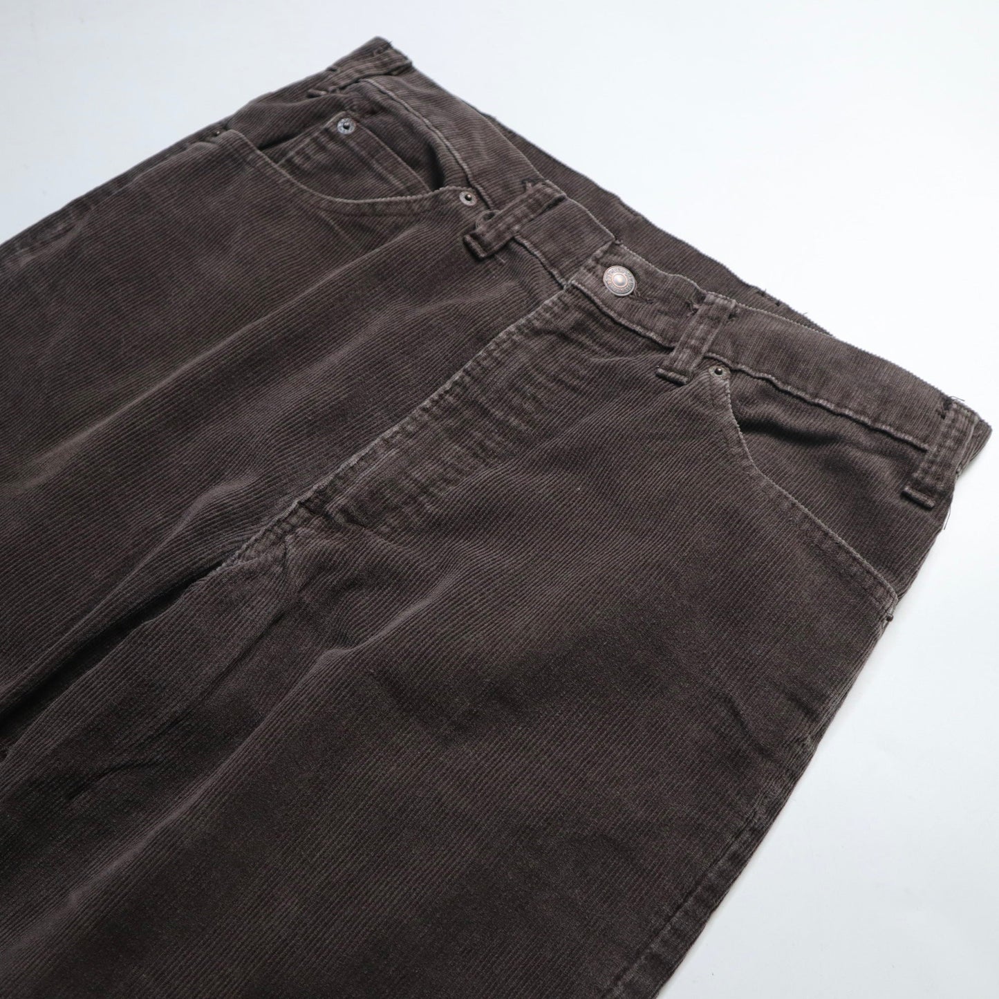 (32W) 80s Levi’s 517 - 1528 美國製 咖啡色燈芯絨靴型褲 - 富士鳥古著