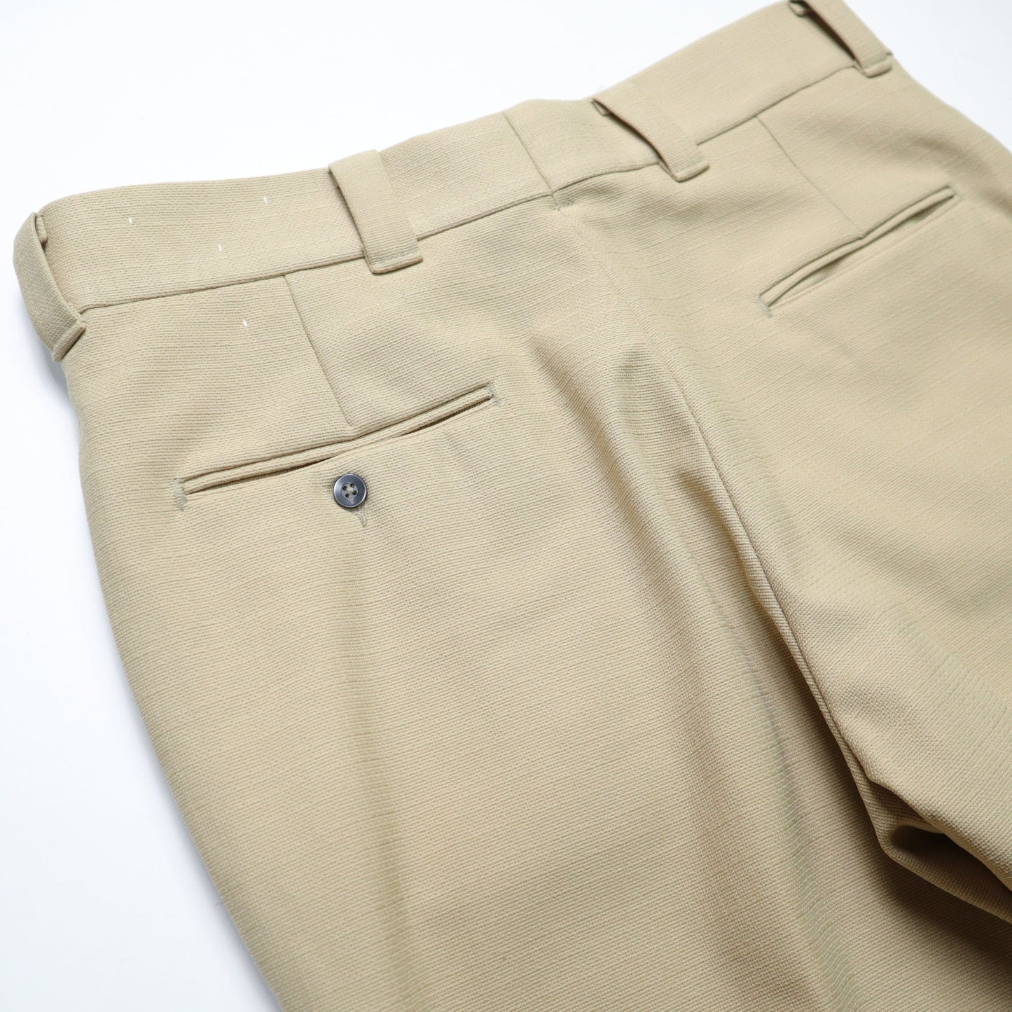 (32W)70s Levi’s 卡其色織紋喇叭褲 - 富士鳥古著
