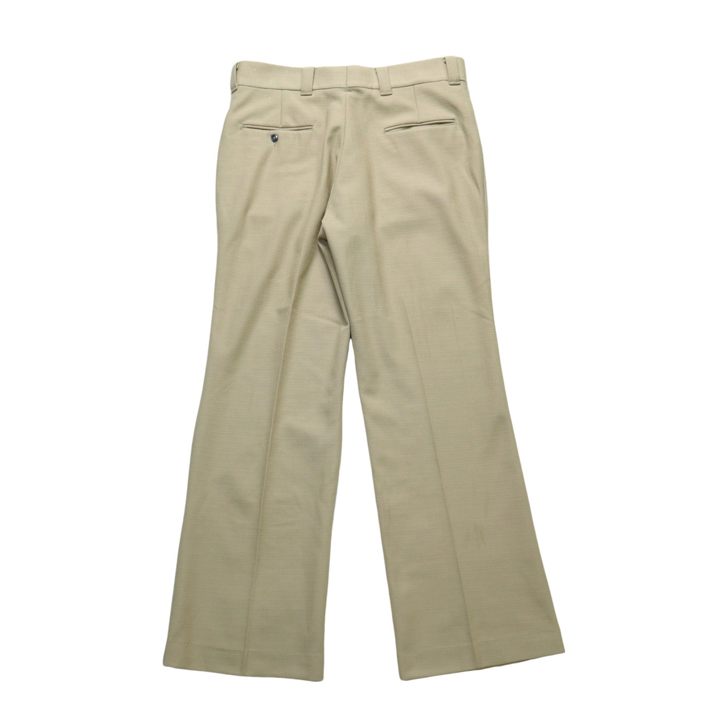 (32W)70s Levi’s 卡其色織紋喇叭褲 - 富士鳥古著