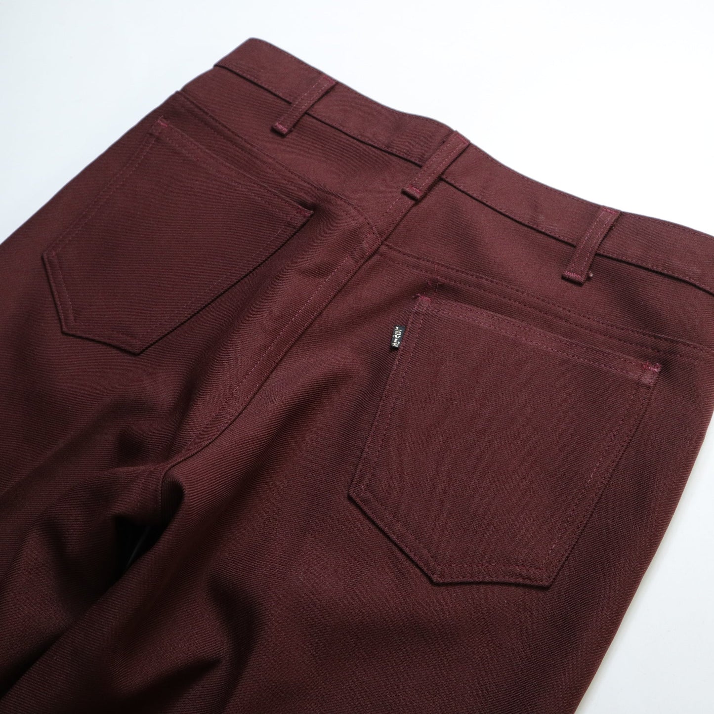 (33W)80s Levi’s 517 美國製 酒紅色靴型褲 - 富士鳥古著
