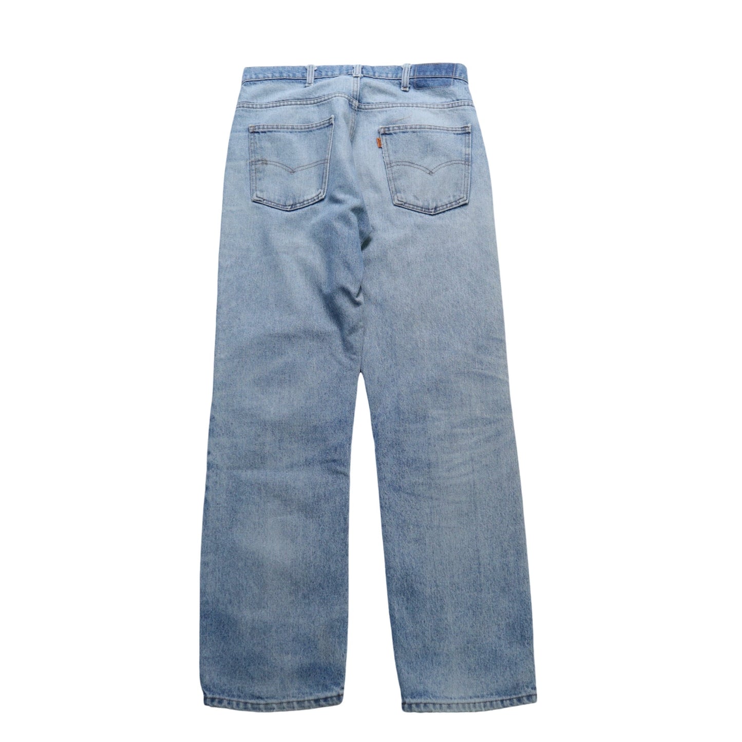 (34W) 80s Levi’s 509 - 0217 美國製 橘標 丹寧補丁直筒褲 - 富士鳥古著