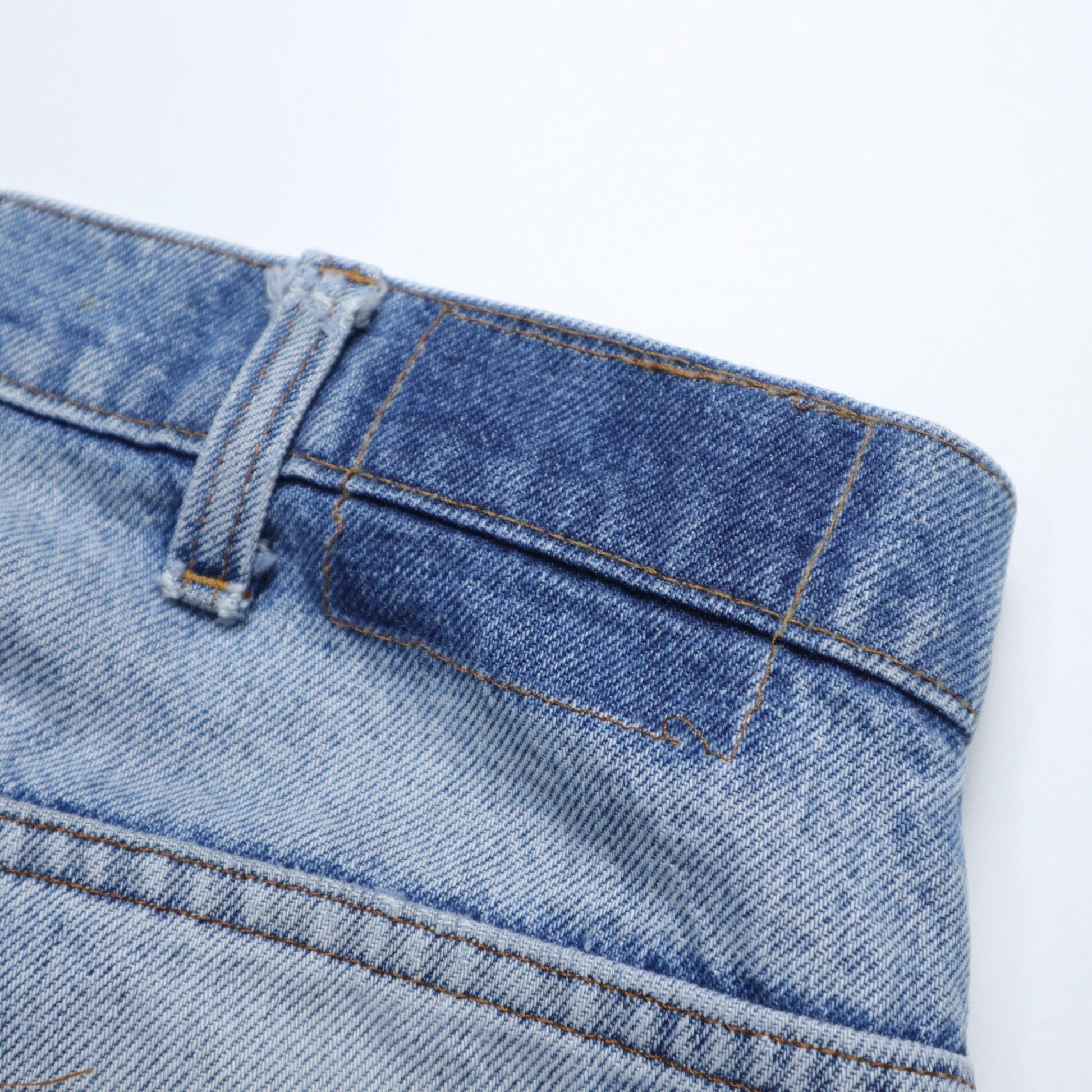 (34W) 80s Levi’s 509 - 0217 美國製 橘標 丹寧補丁直筒褲 - 富士鳥古著