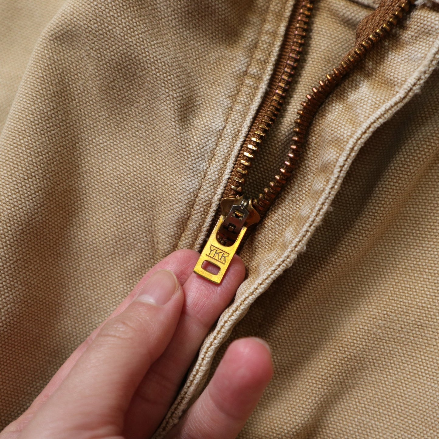 (34W) Carhartt Double knee 淺卡其色工作褲 - 富士鳥古著