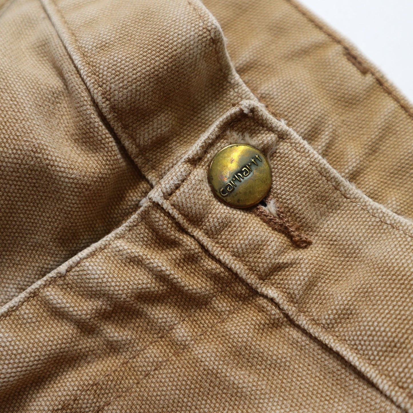 (34W) Carhartt Double knee 淺卡其色工作褲 - 富士鳥古著