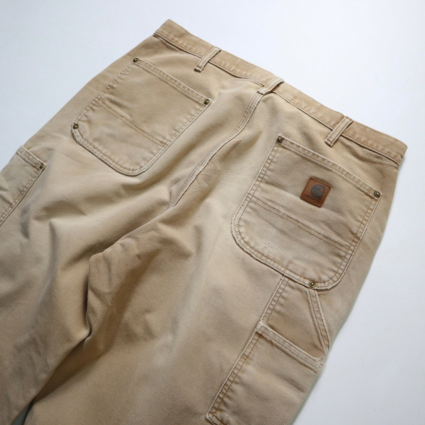 (34W) Carhartt Double knee 淺卡其色工作褲 - 富士鳥古著