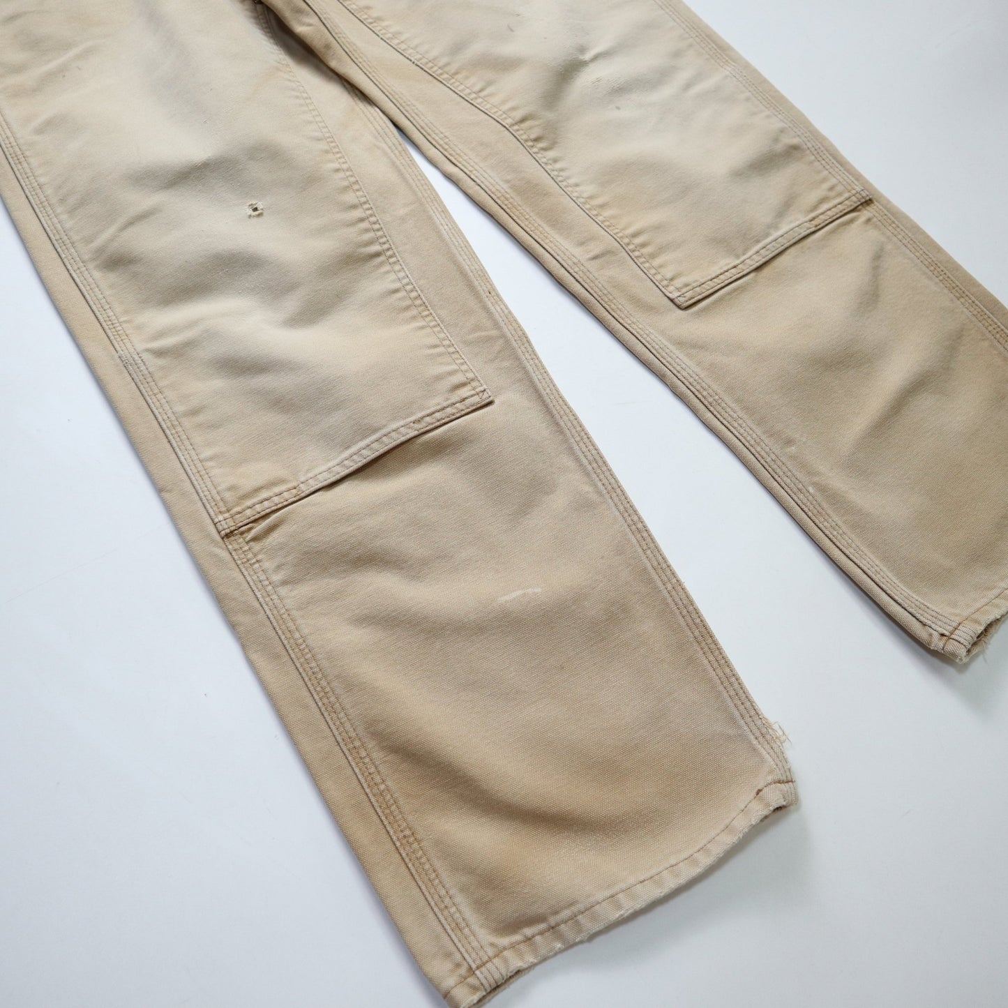 (34W) Carhartt Double knee 淺卡其色工作褲 - 富士鳥古著