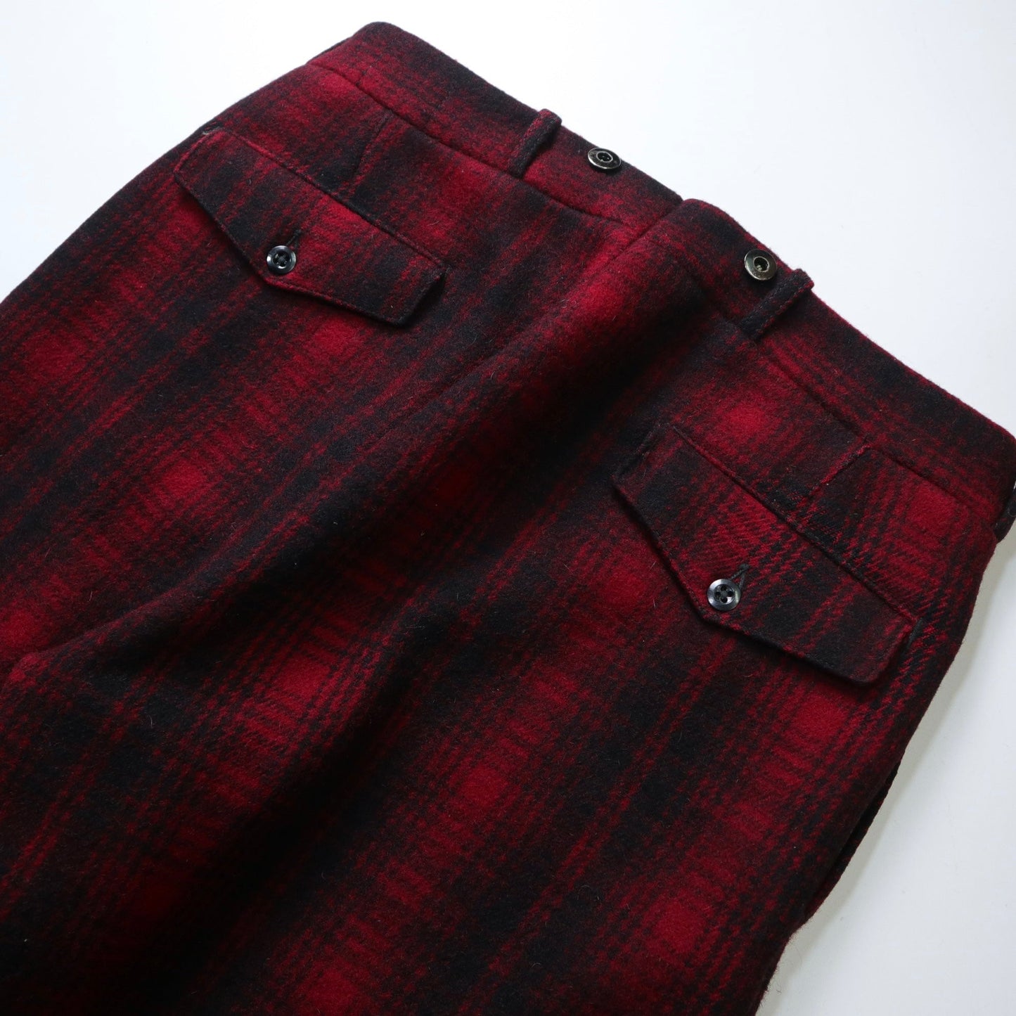 (34W)1950s Woolrich 美國製 羊毛紅格紋狩獵褲 Talon zipper - 富士鳥古著