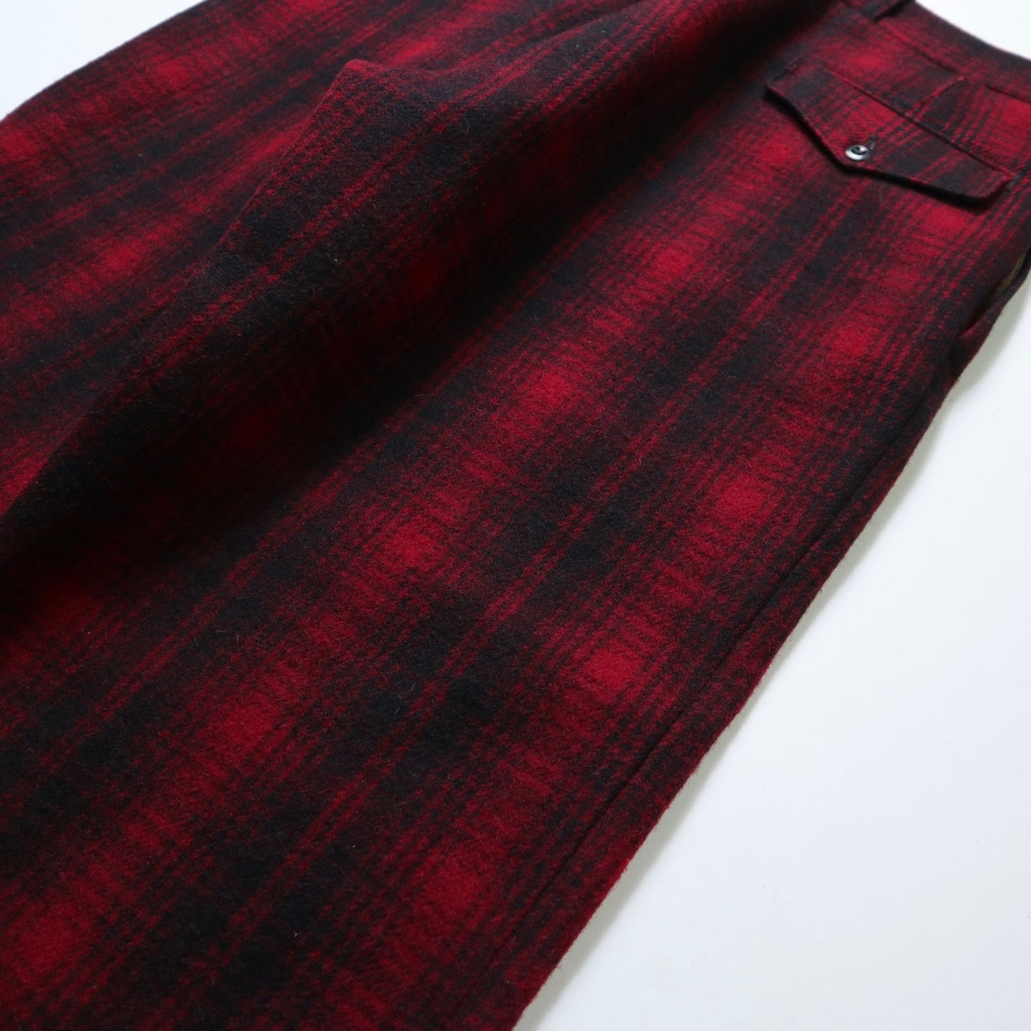 (34W)1950s Woolrich 美國製 羊毛紅格紋狩獵褲 Talon zipper - 富士鳥古著