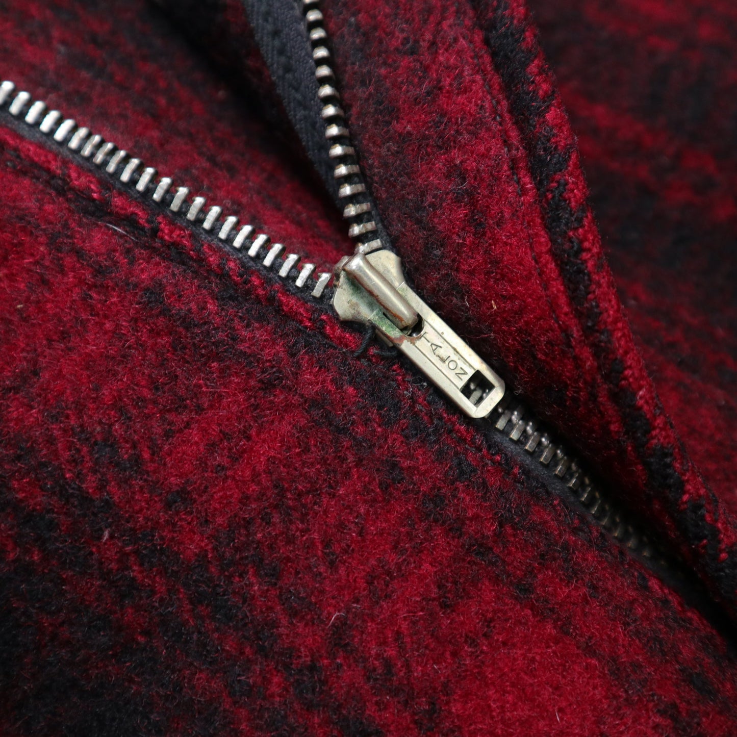(34W)1950s Woolrich 美國製 羊毛紅格紋狩獵褲 Talon zipper - 富士鳥古著