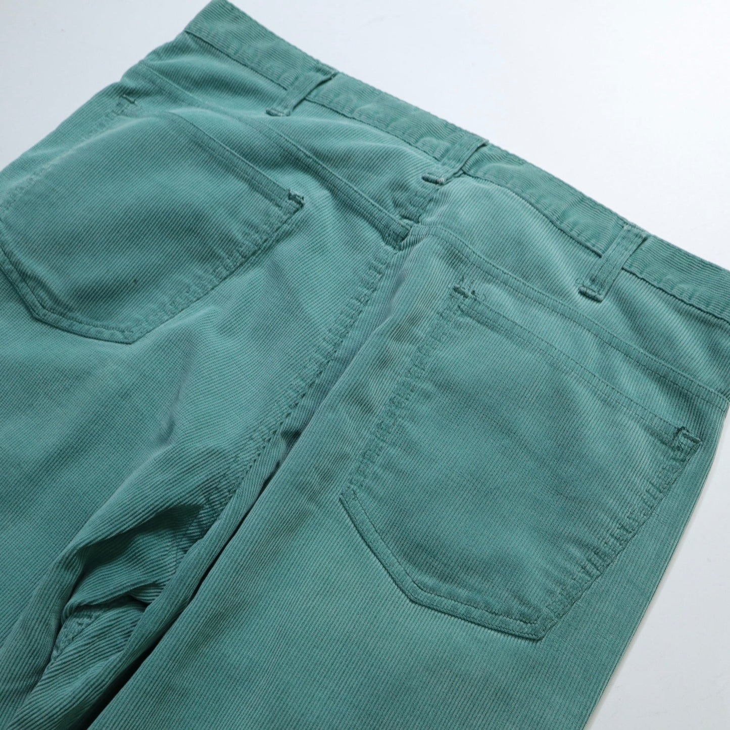 (36W) 70s JC PENNEY 綠色燈芯絨靴型褲 - 富士鳥古著