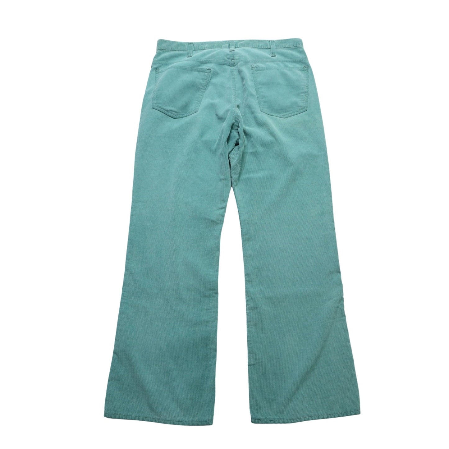 (36W) 70s JC PENNEY 綠色燈芯絨靴型褲 - 富士鳥古著