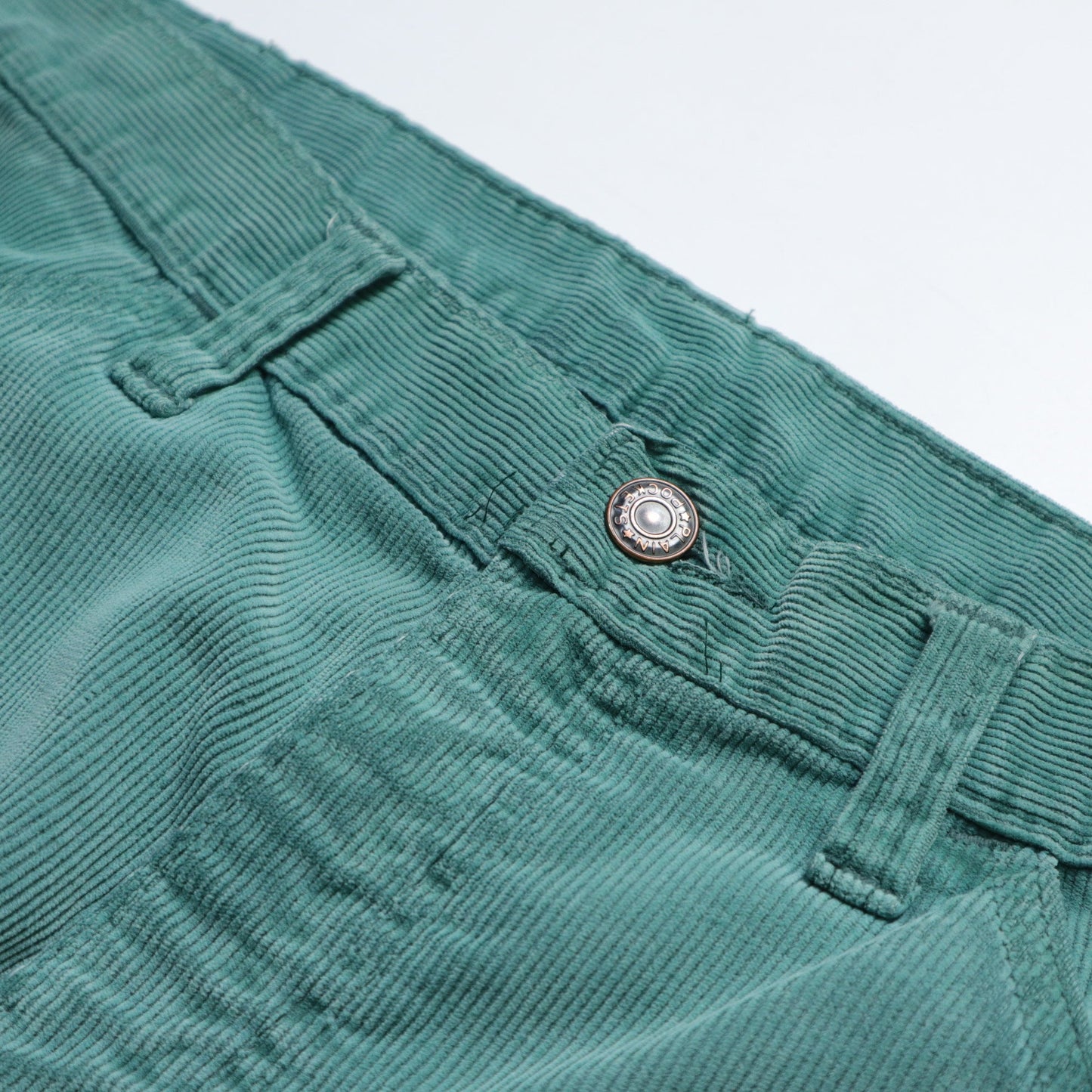 (36W) 70s JC PENNEY 綠色燈芯絨靴型褲 - 富士鳥古著