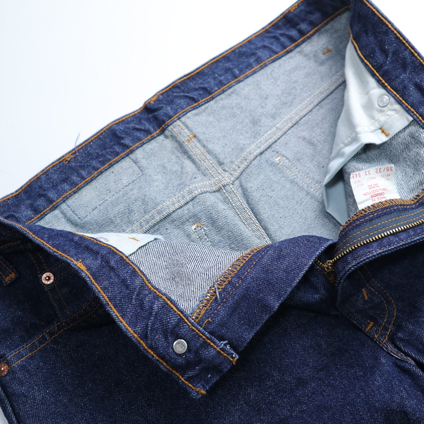 (36W) 80s Levi’s 517 橘標 加拿大製 原色丹寧靴型褲 - 富士鳥古著