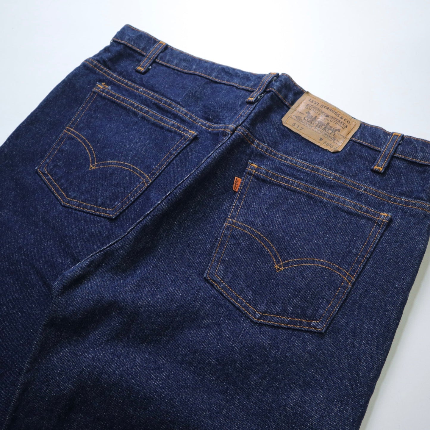 (36W) 80s Levi’s 517 橘標 加拿大製 原色丹寧靴型褲 - 富士鳥古著