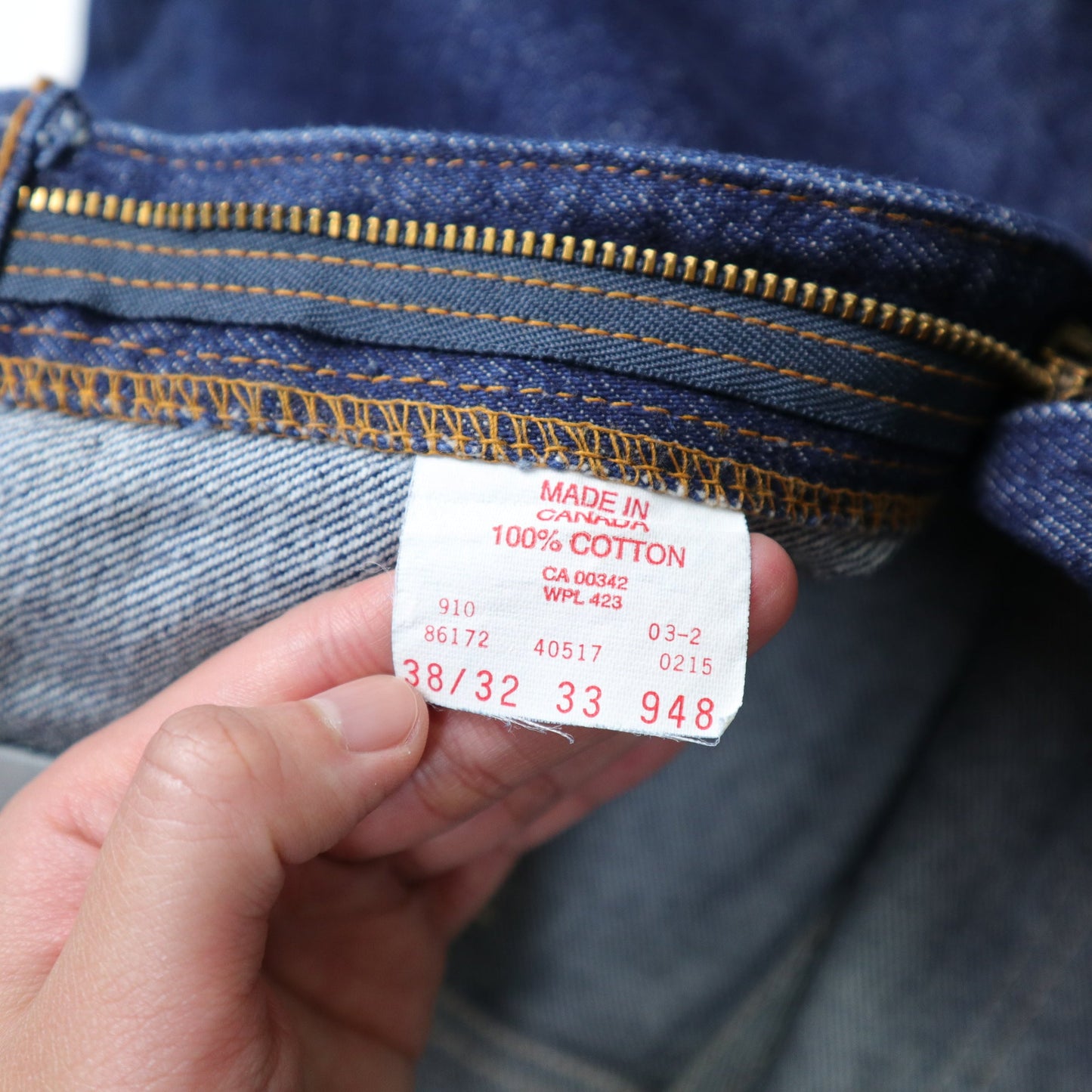 (36W) 80s Levi’s 517 橘標 加拿大製 原色丹寧靴型褲 - 富士鳥古著