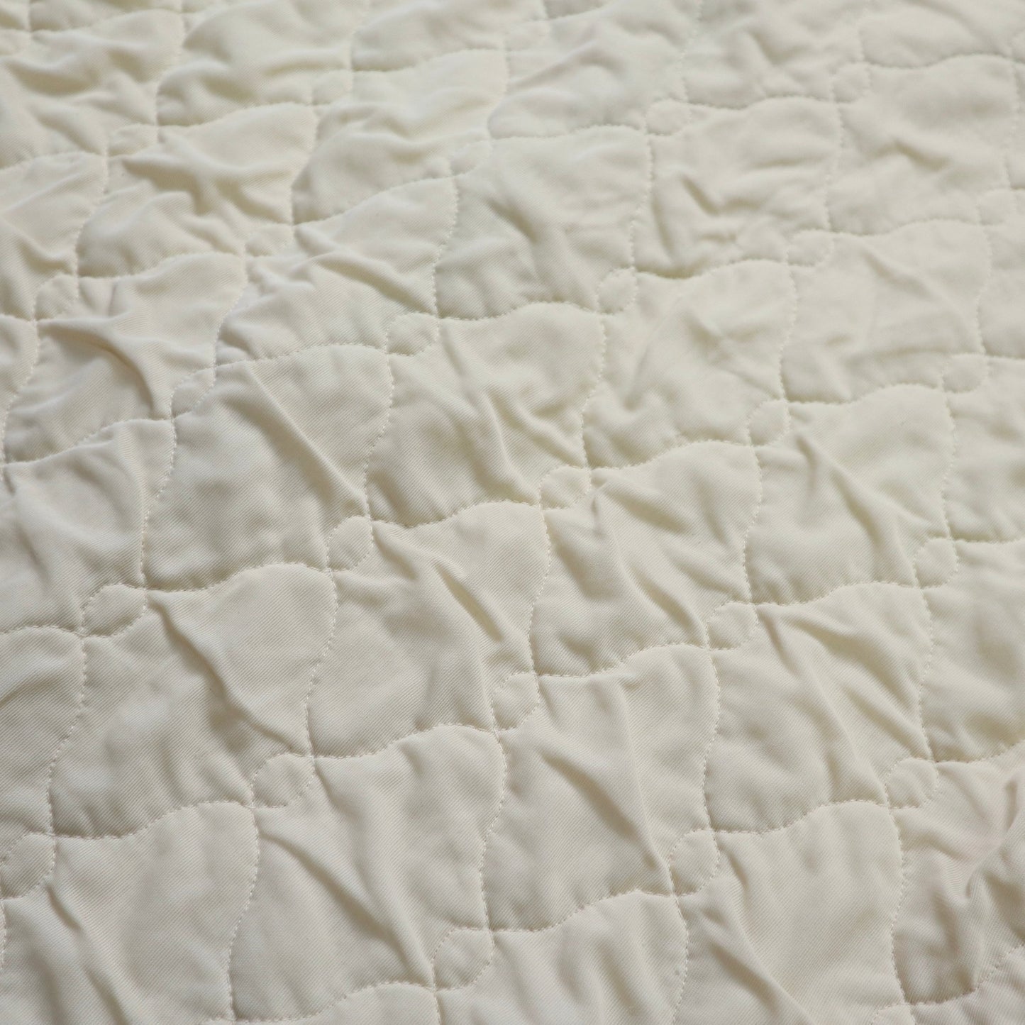 50 - 60s Hanes Quilties 象牙白絎縫外套 Scovill拉鍊 - 富士鳥古著