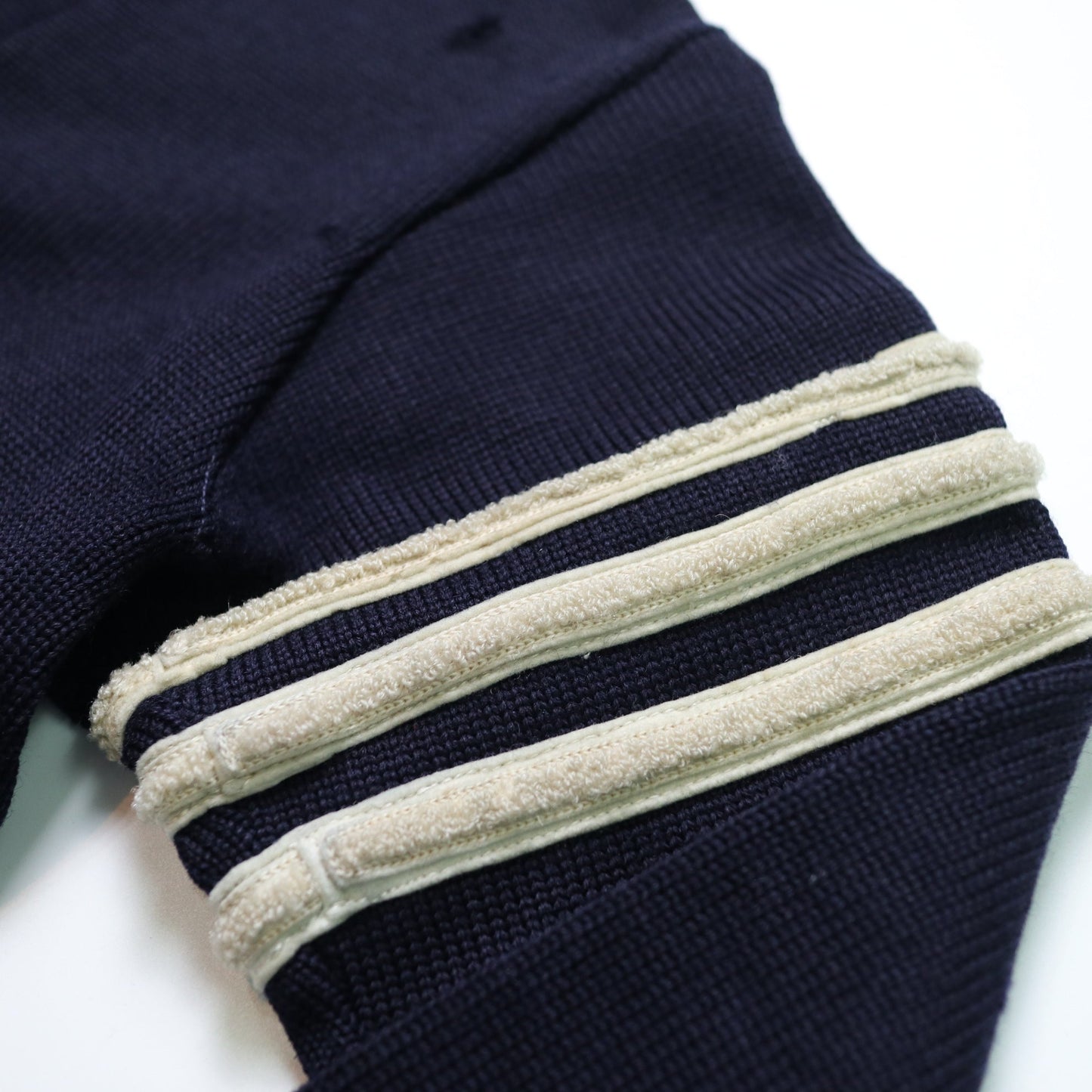 50s Letterman Sweater 海軍藍校園針織外套 Wool Cardigan - 富士鳥古著