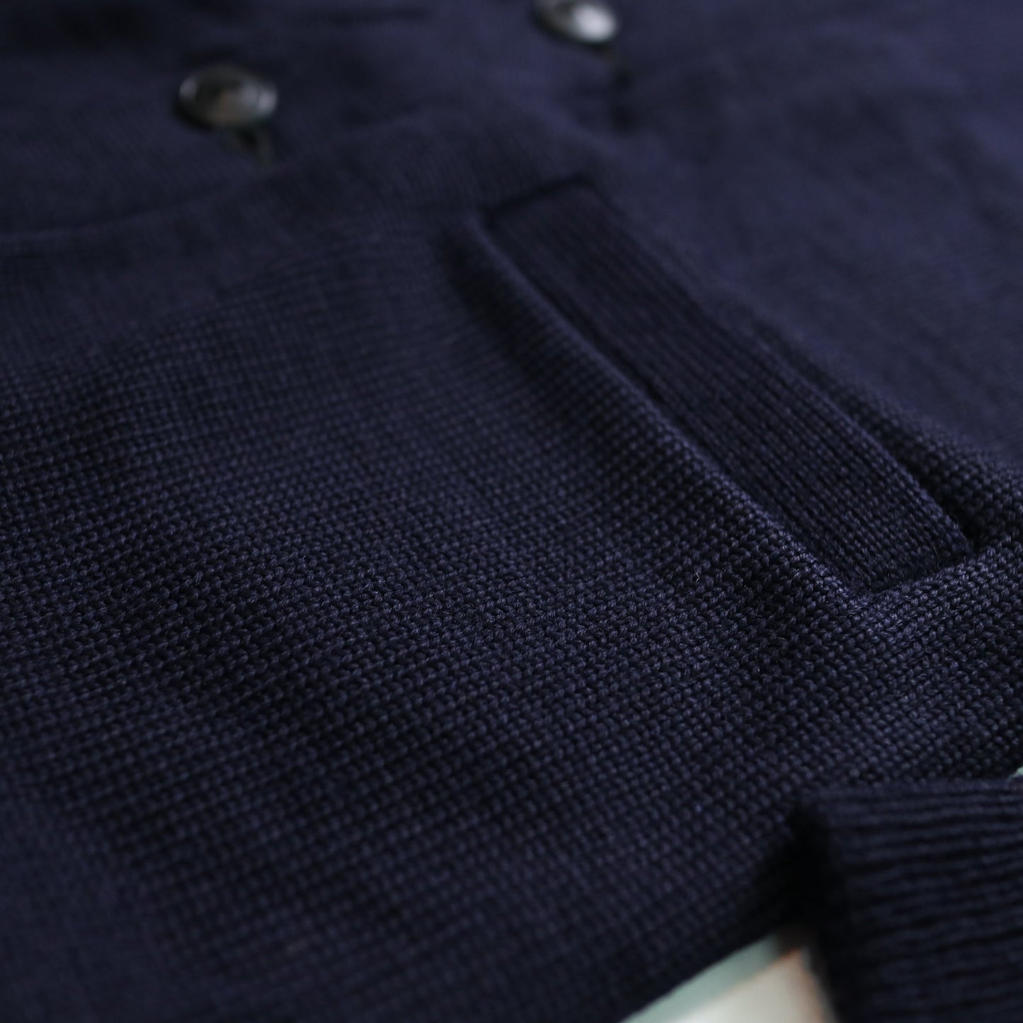 50s Letterman Sweater 海軍藍校園針織外套 Wool Cardigan - 富士鳥古著