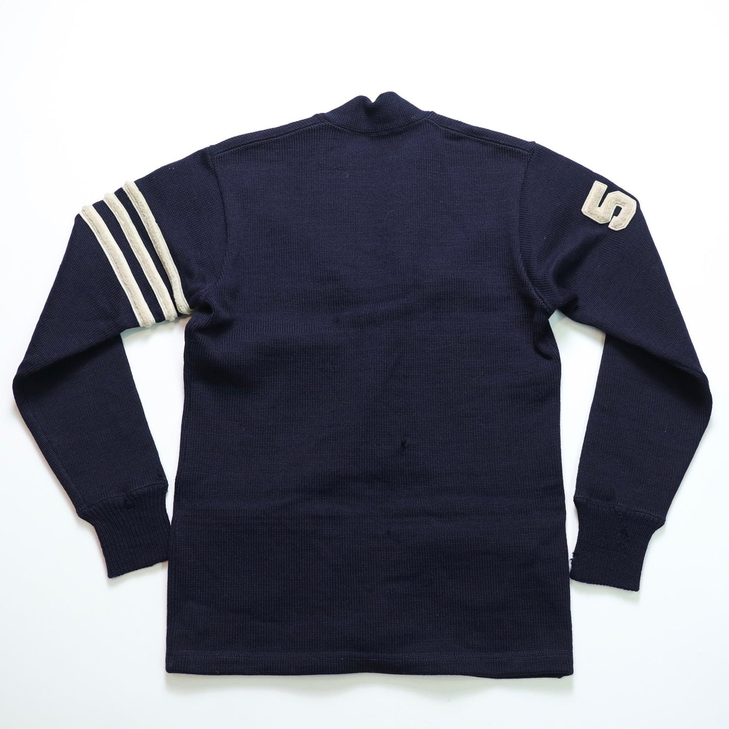 50s Letterman Sweater 海軍藍校園針織外套 Wool Cardigan - 富士鳥古著