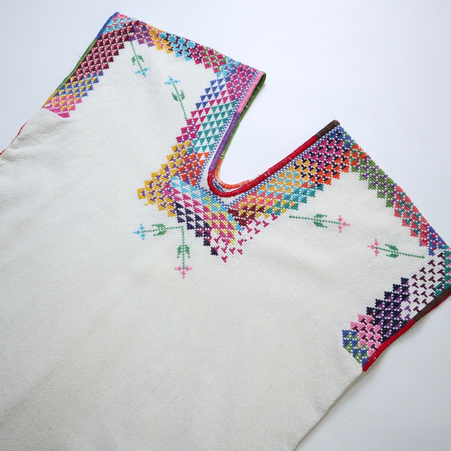 60 - 70s 瓜地馬拉手工刺繡棉質套頭上衣 - 富士鳥古著