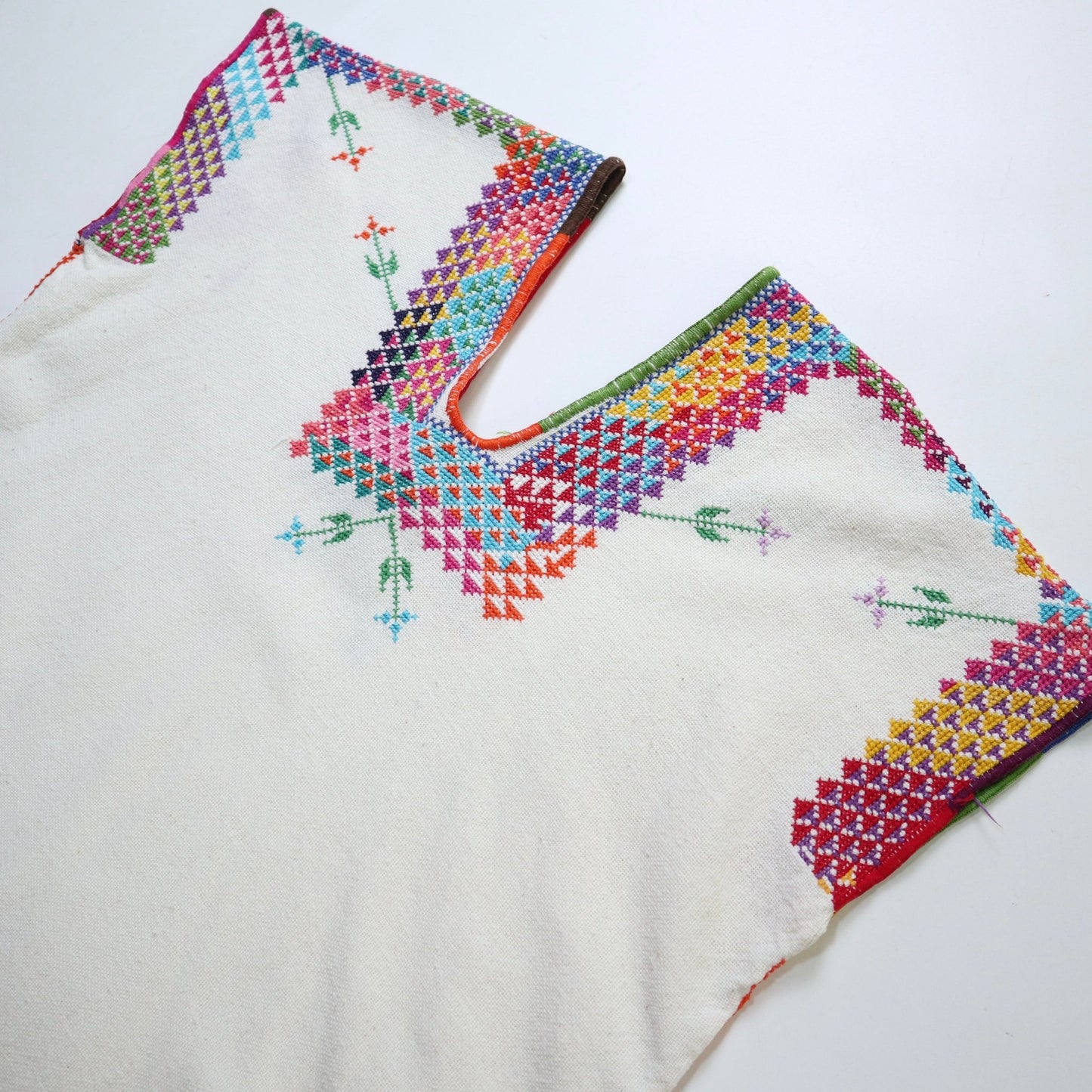 60 - 70s 瓜地馬拉手工刺繡棉質套頭上衣 - 富士鳥古著