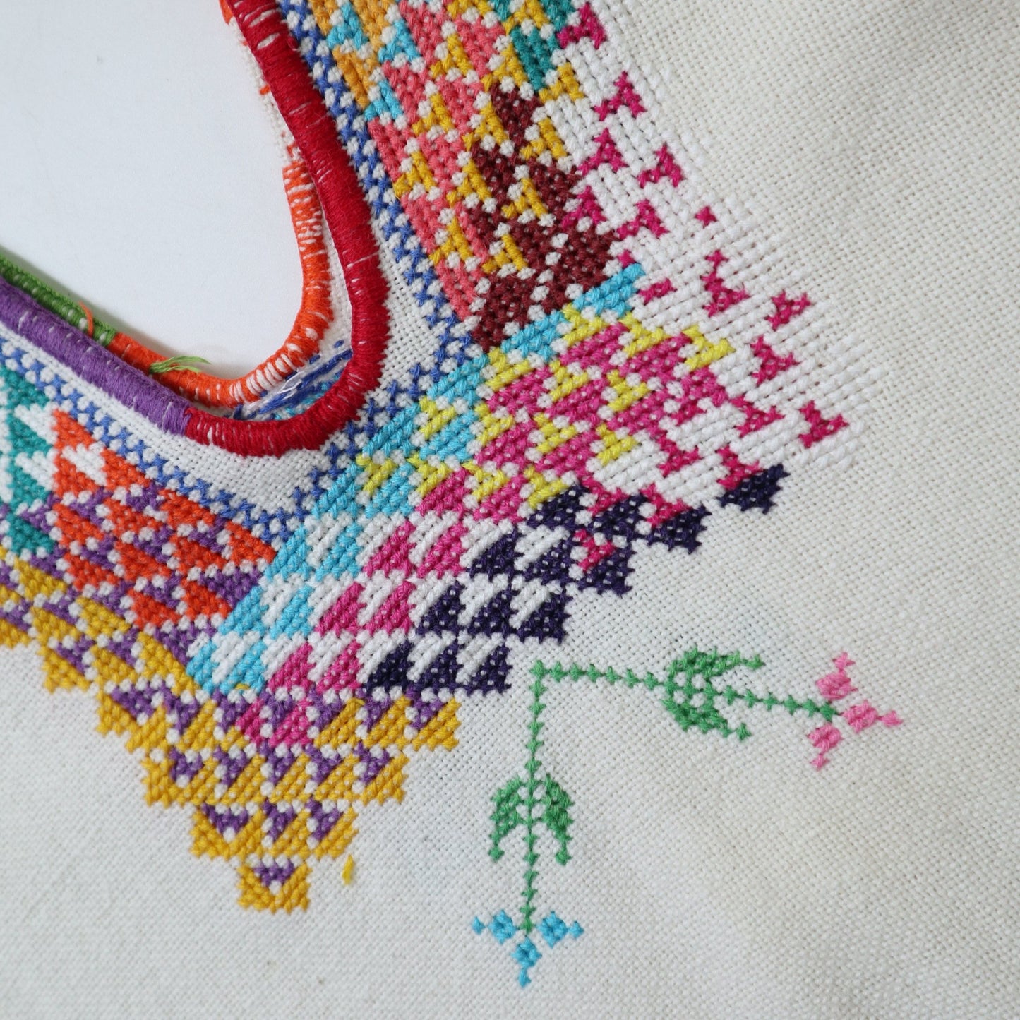 60 - 70s 瓜地馬拉手工刺繡棉質套頭上衣 - 富士鳥古著