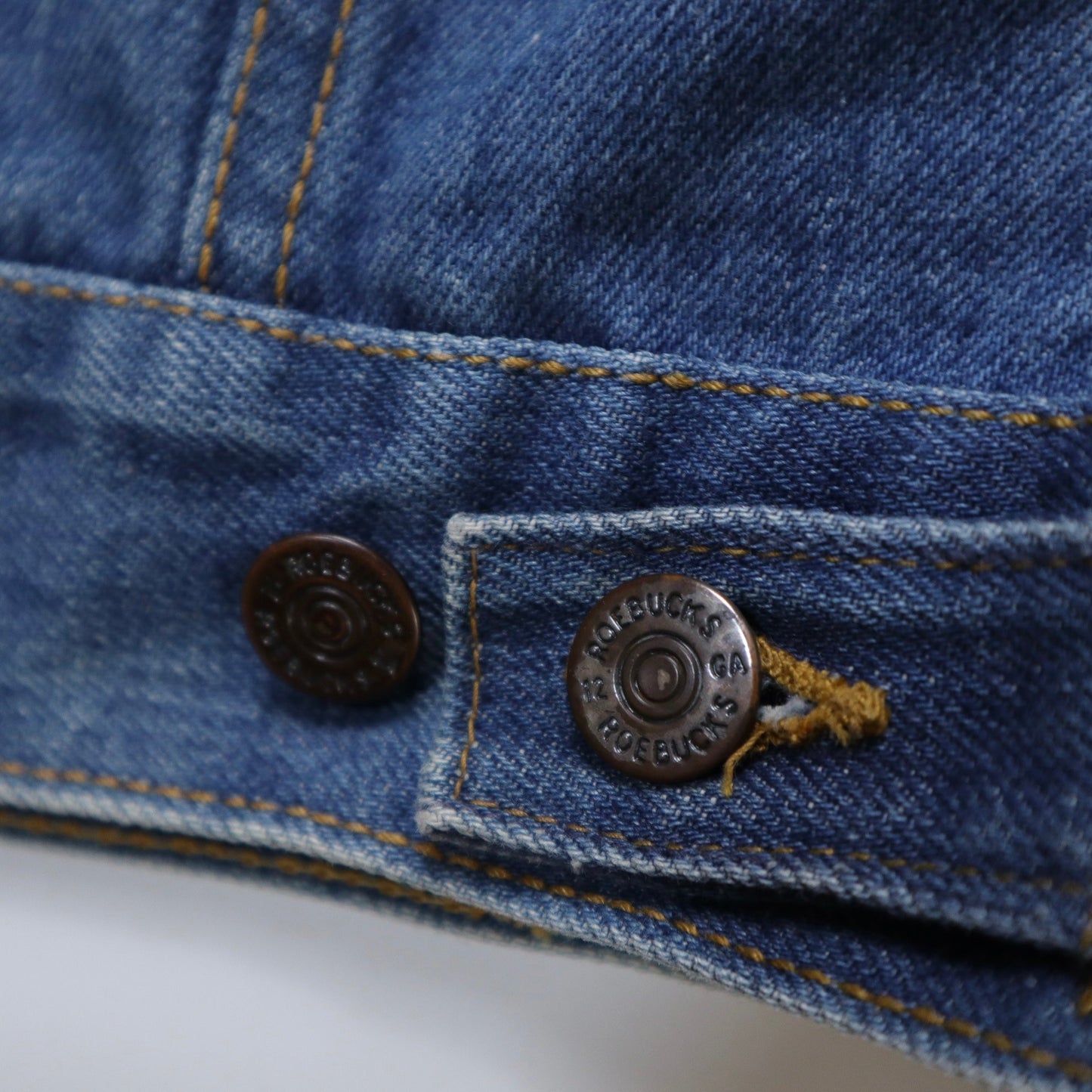 60 - 70s Sears Roebuck Selvedge denim jacket 賽車布章牛仔外套 - 富士鳥古著