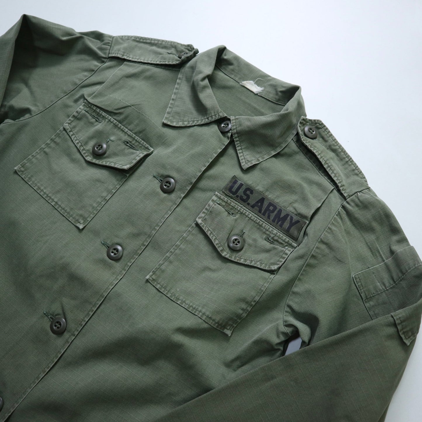 60 - 70s US ARMY 美軍公發 越戰女生軍用襯衫 抗撕裂布料 - 富士鳥古著