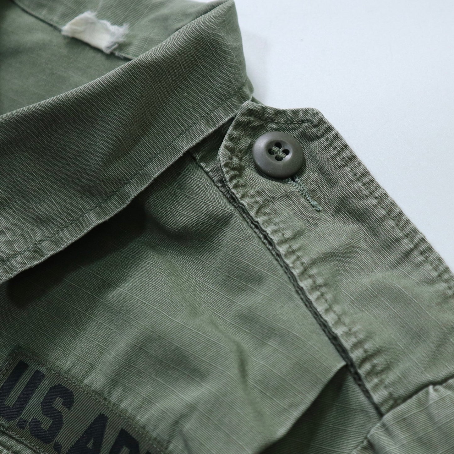 60 - 70s US ARMY 美軍公發 越戰女生軍用襯衫 抗撕裂布料 - 富士鳥古著