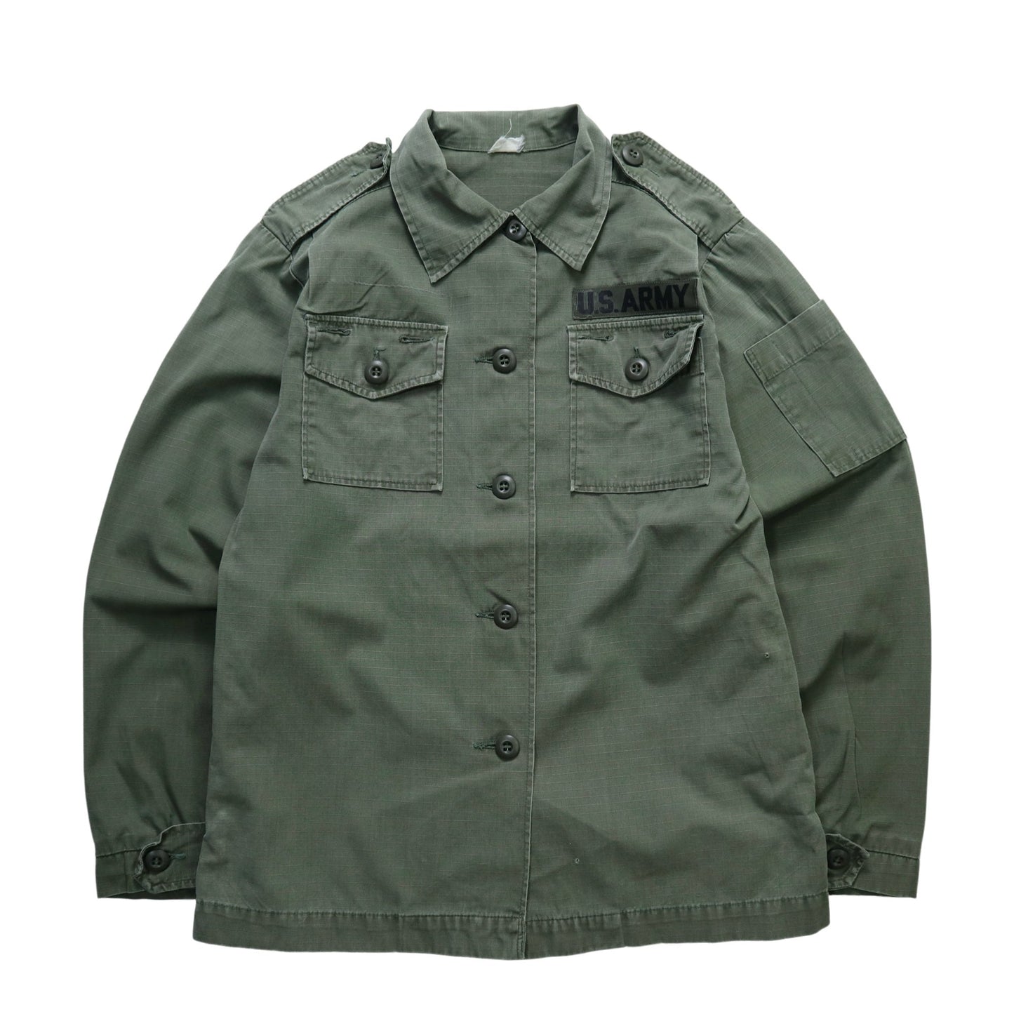60 - 70s US ARMY 美軍公發 越戰女生軍用襯衫 抗撕裂布料 - 富士鳥古著